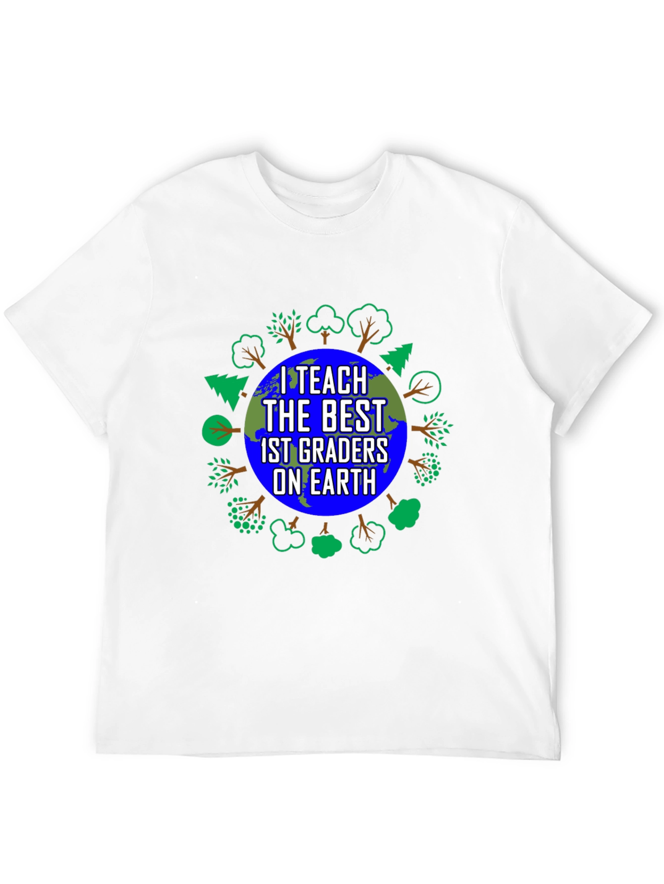 Black I Teach the Best 1st Graders on Earth T-Shirt view 12