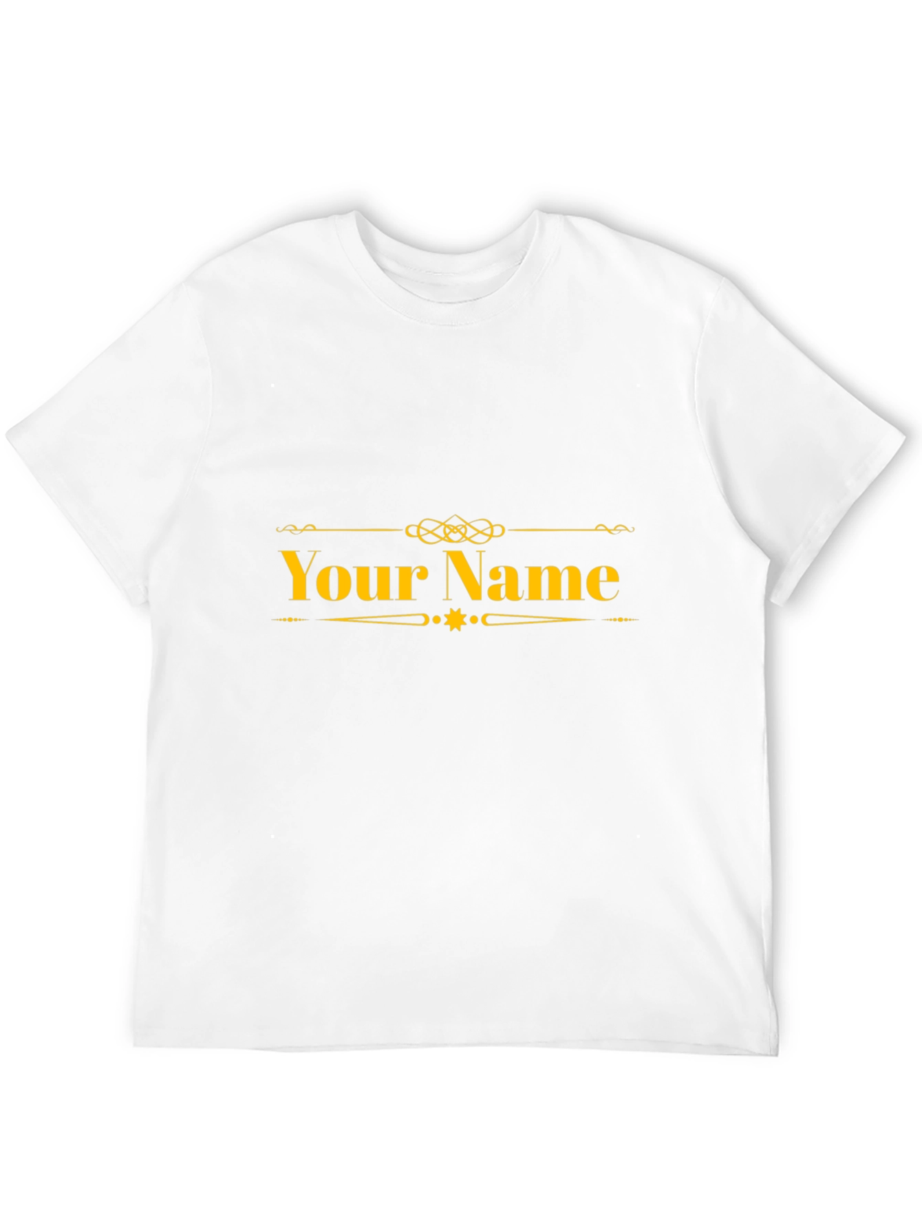 Black Customizable Name T-Shirt - Black view 12