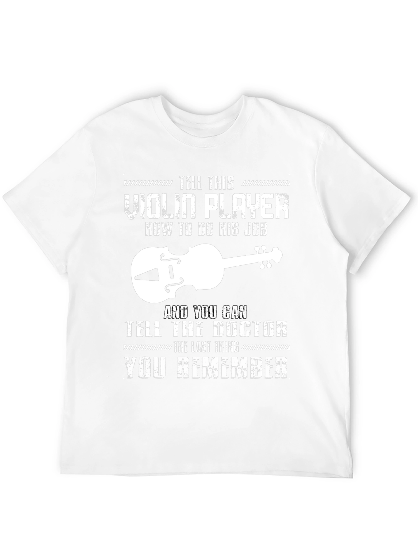 Black Violin Player Humor Graphic Tee view 12