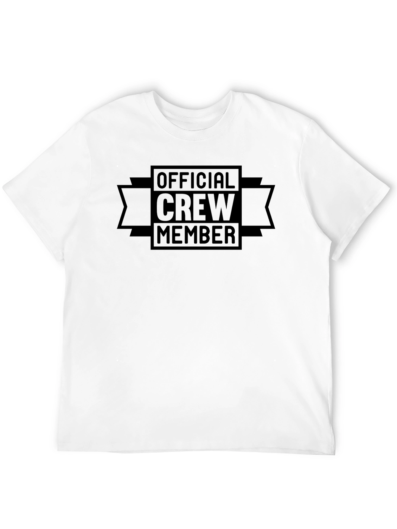 Black Official Crew Member Black T-Shirt view 12