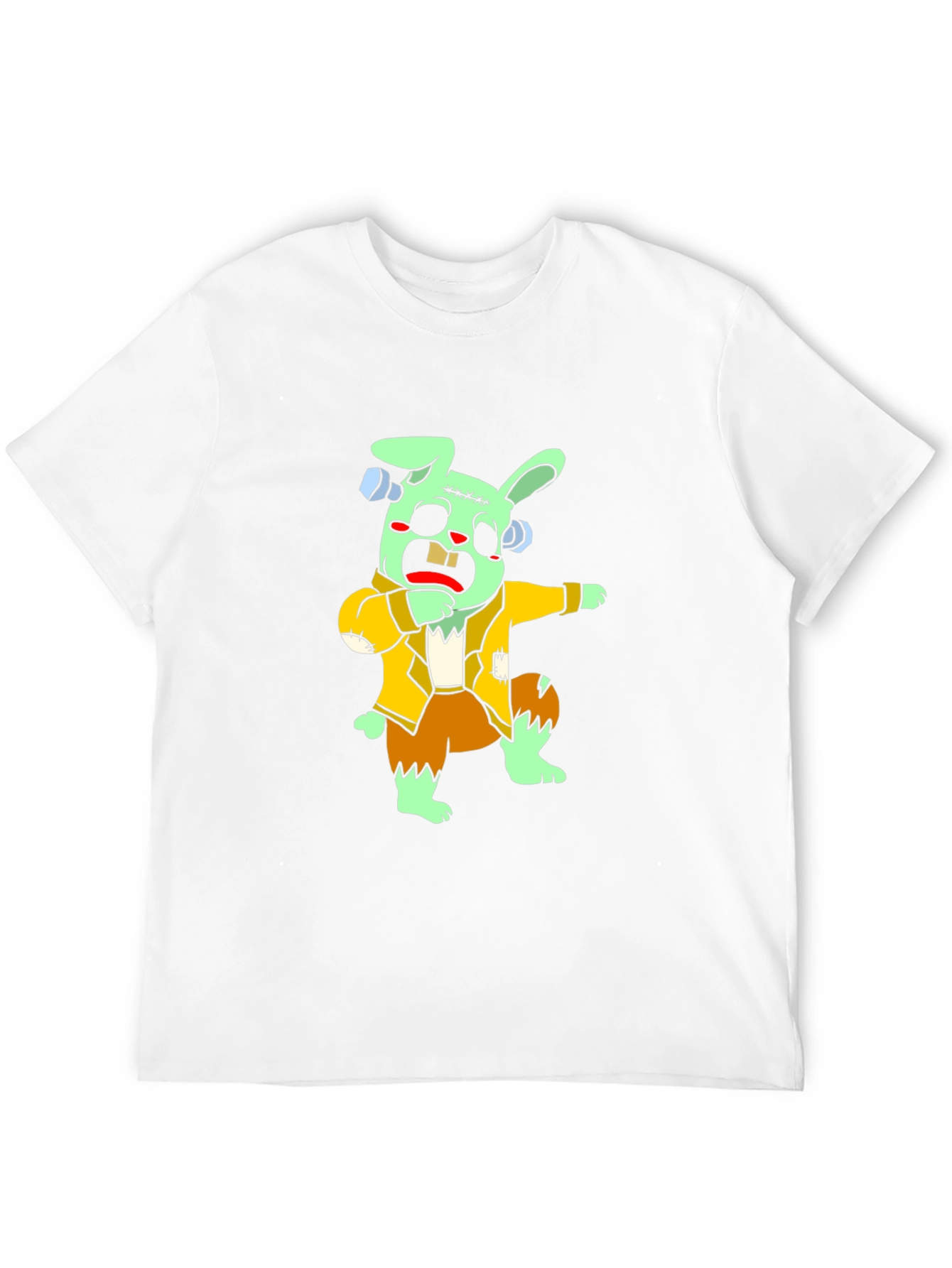 Black Zombie Bunny Dab T-Shirt view 12