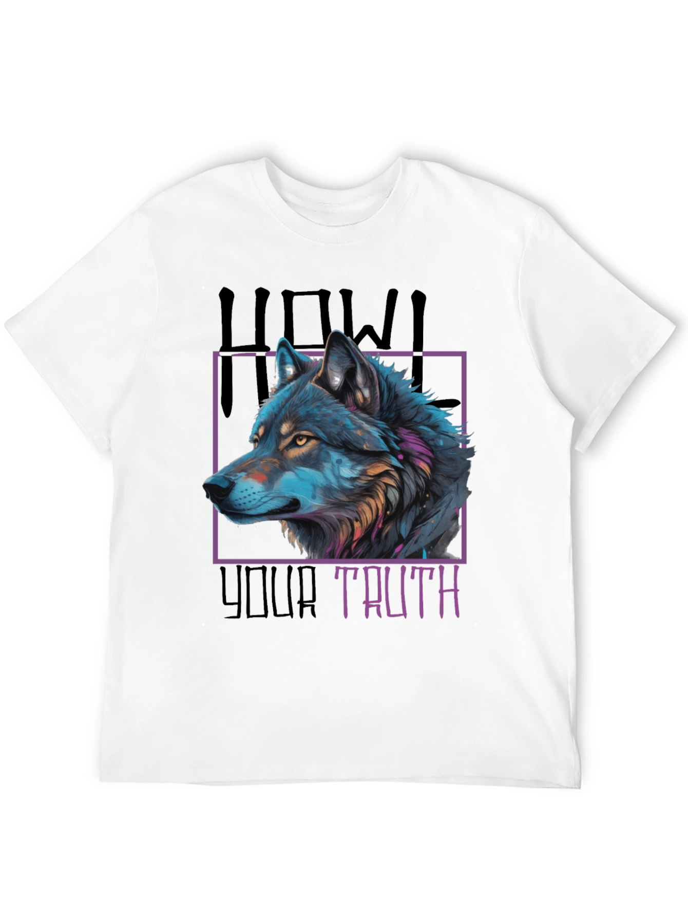 Black Howl Your Truth Wolf Graphic Tee - Black view 12
