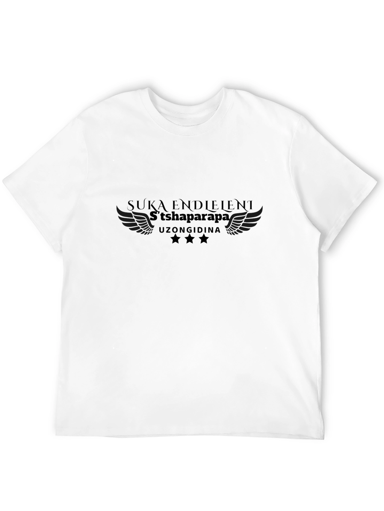 Black Stylish Black Graphic T-Shirt view 12