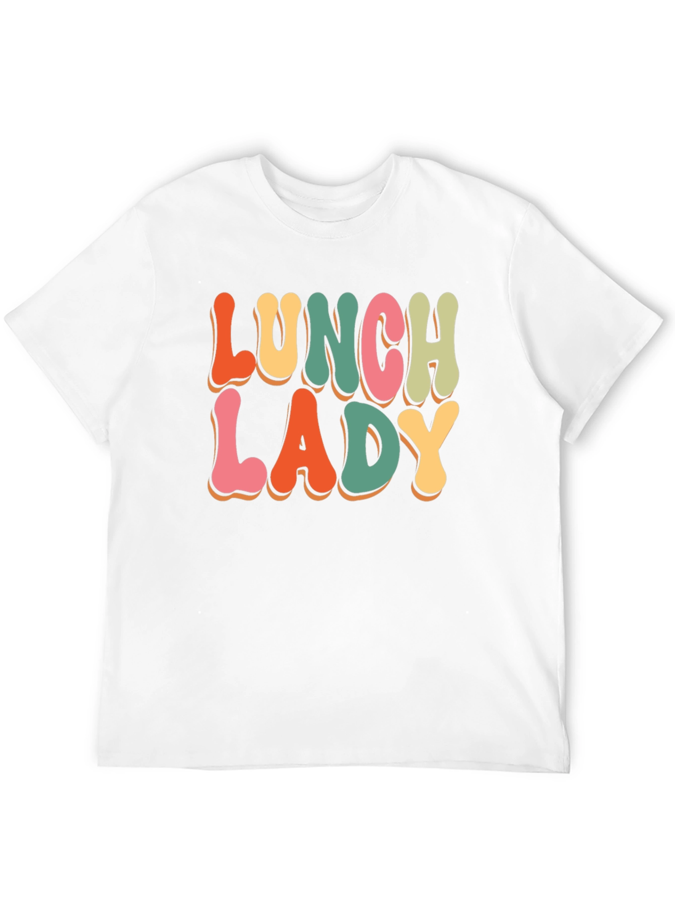 Black Lunch Lady Retro T-Shirt view 12
