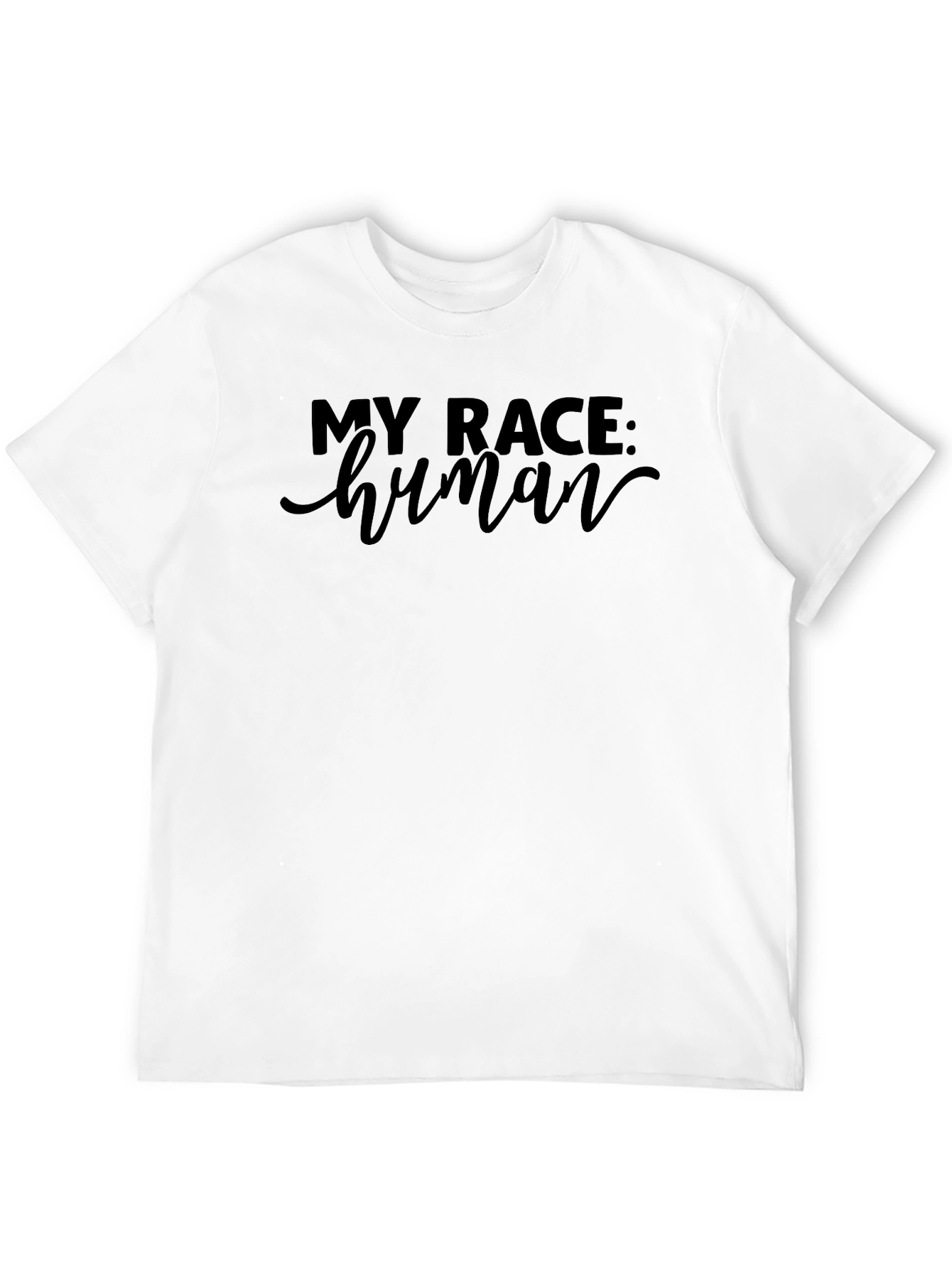 Black My Race: Human Graphic T-Shirt view 12
