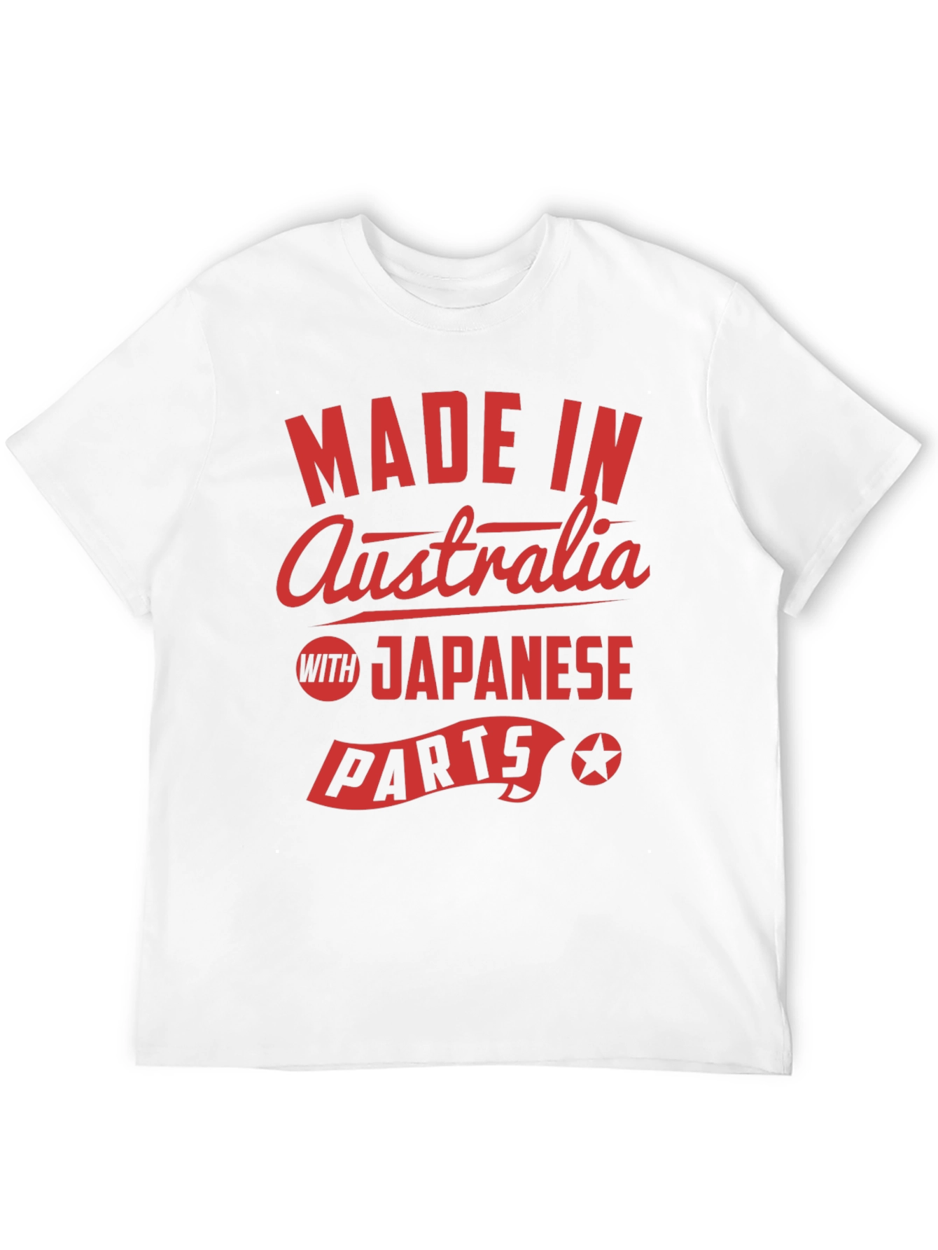 Black Made In Australia with Japanese Parts T-Shirt view 12