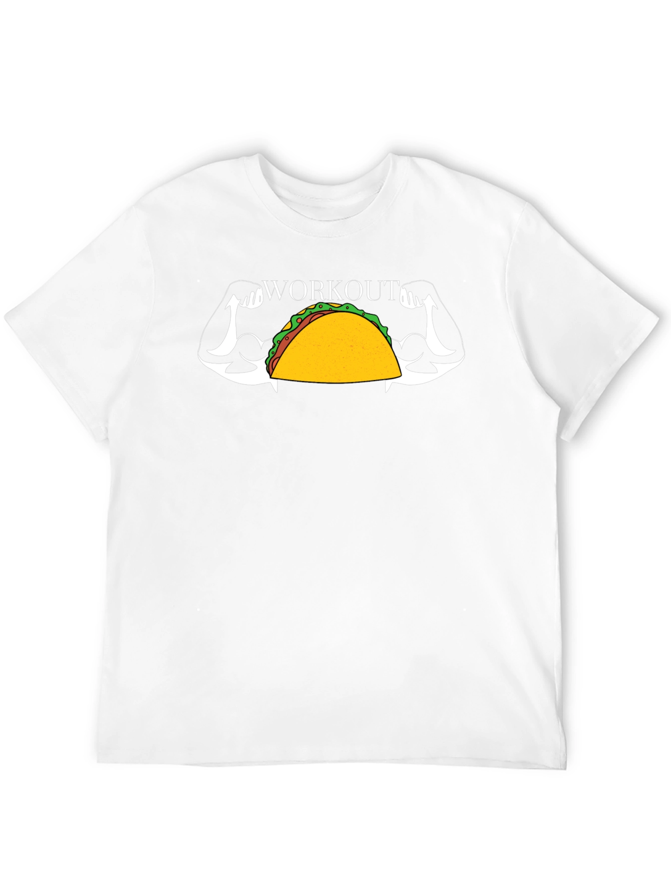 Black Taco Workout Graphic Tee Funny Gym Shirt view 12
