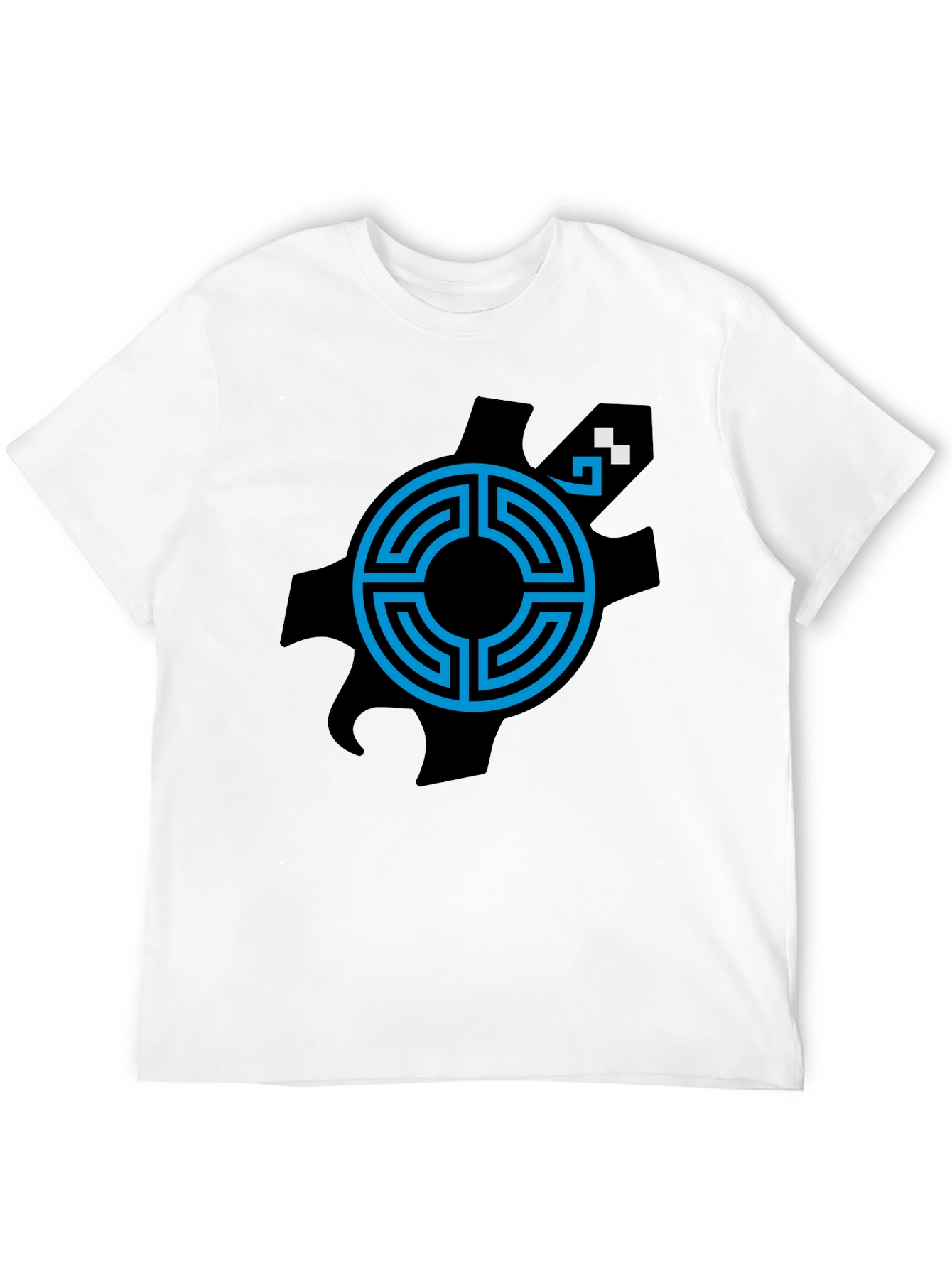 Black Turtle Labyrinth Graphic Black T-Shirt view 12