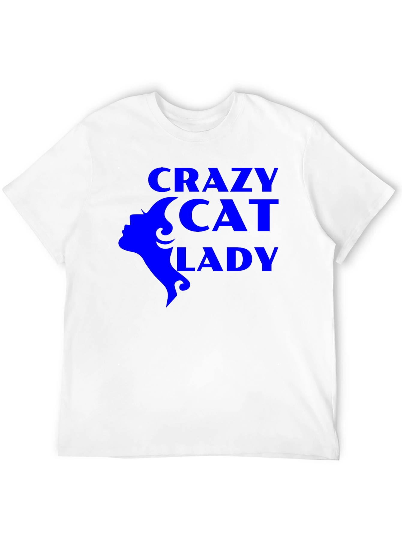 Black Crazy Cat Lady Graphic Tee - Black Unisex T-Shirt view 12