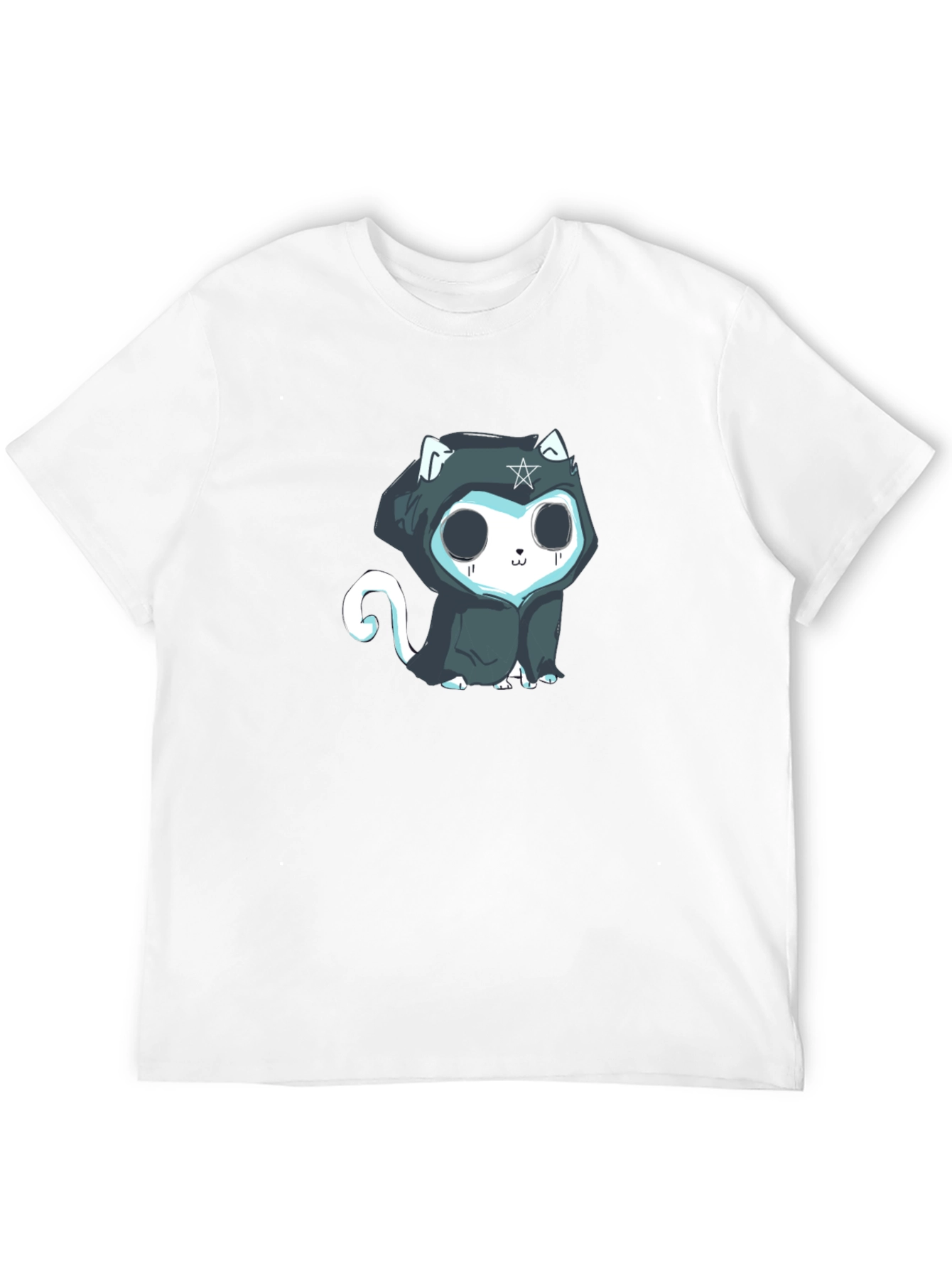 Black Gothic Cat T-Shirt view 12