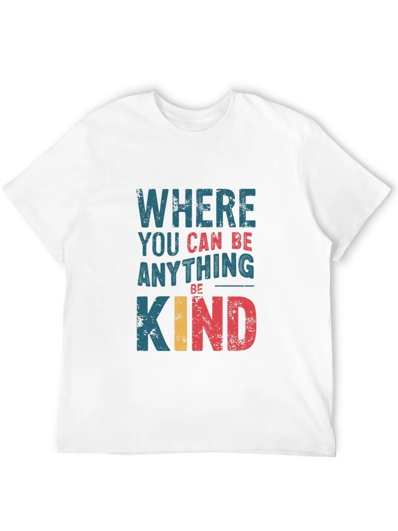Black Where You Can Be Anything, Be Kind Graphic Tee view 12