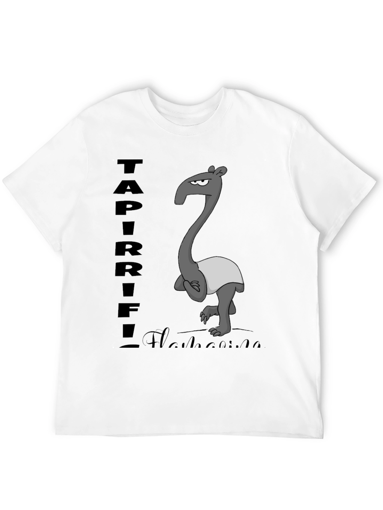 Black Tapir T-Shirt - Funny Cartoon Animal Tee view 12