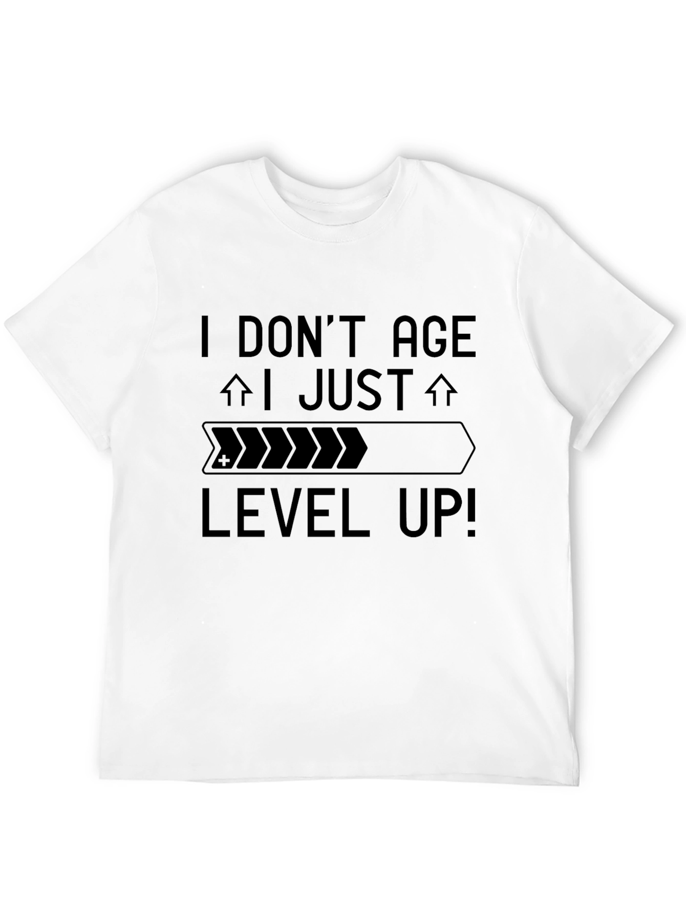 Black I Don't Age, I Level Up! Black Graphic Tee view 12