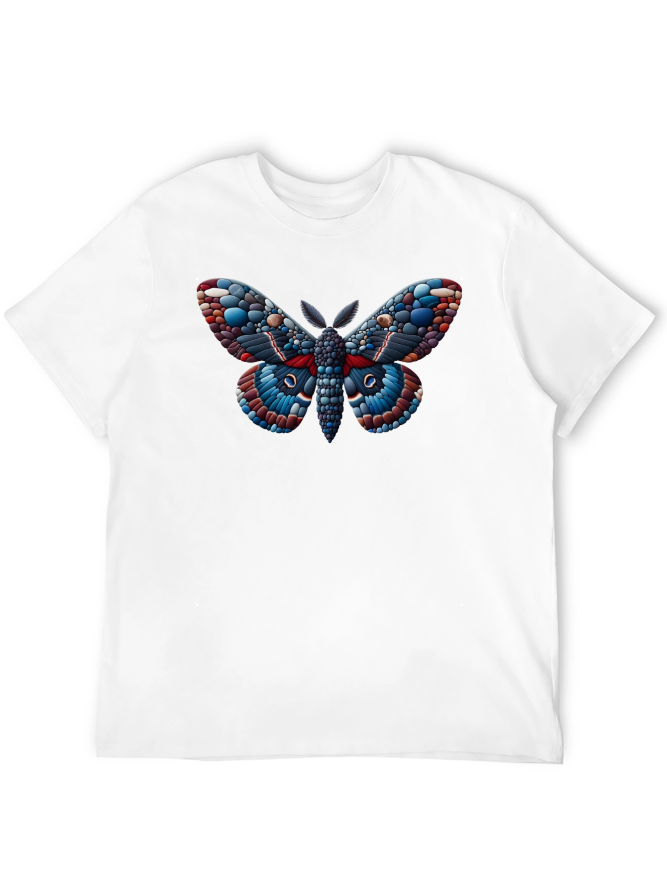 Moth Graphic Black T-Shirt - Unique Insect Design - 12