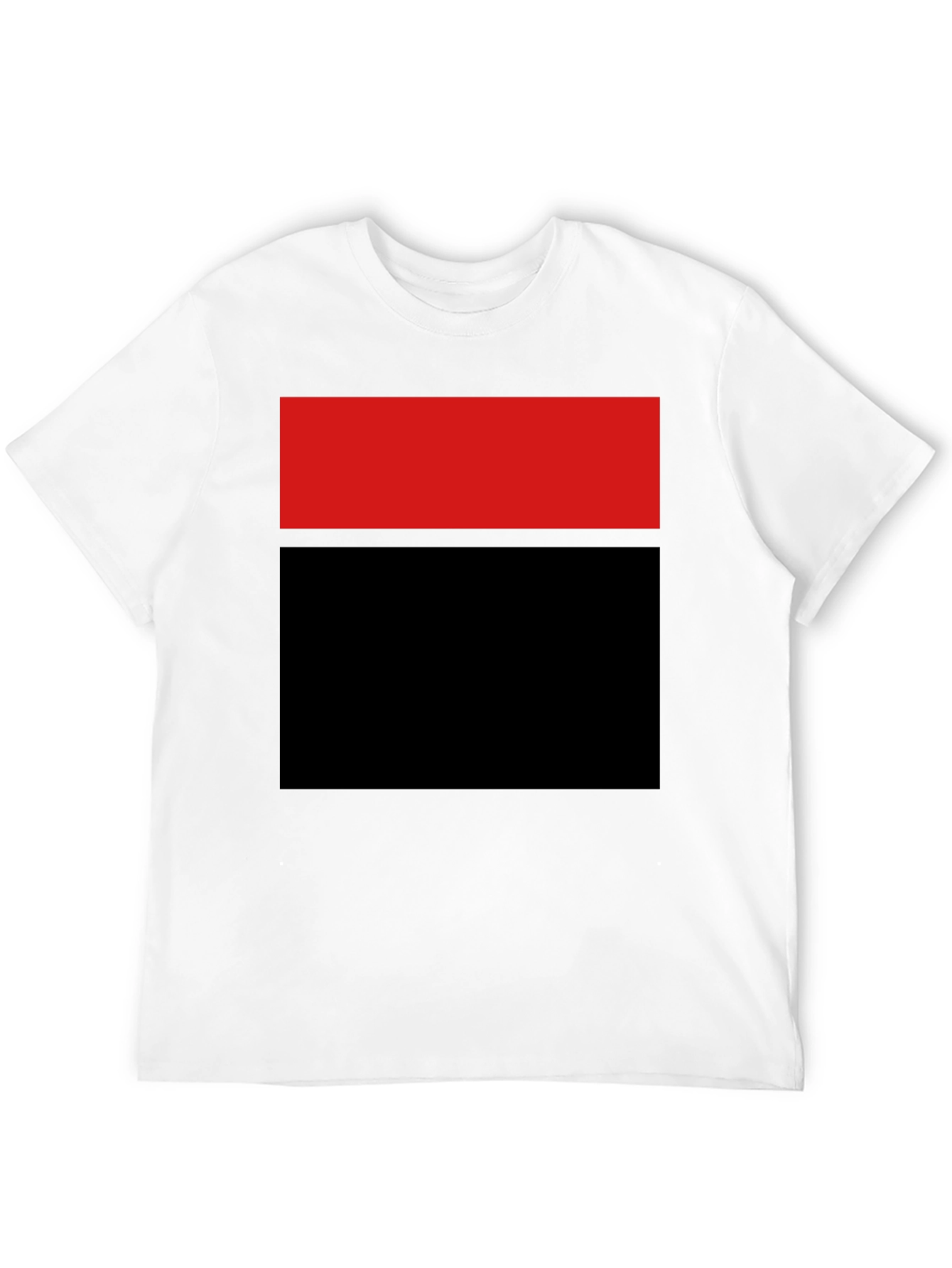 Black Bold Blocked Tee - Red and Black Graphic T-Shirt view 12