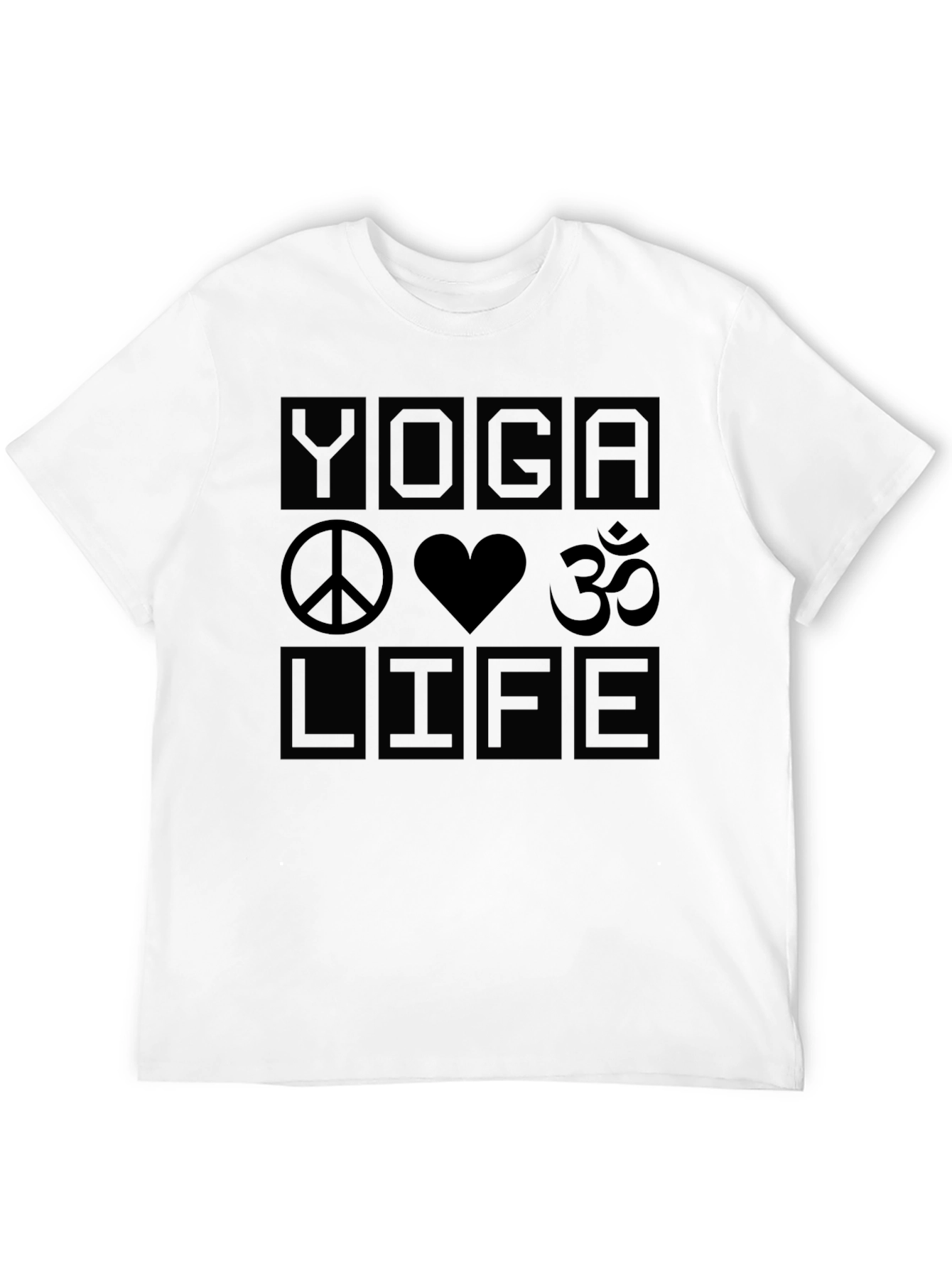 Black Yoga Life Graphic T-Shirt - Peaceful & Comfortable Tee view 12
