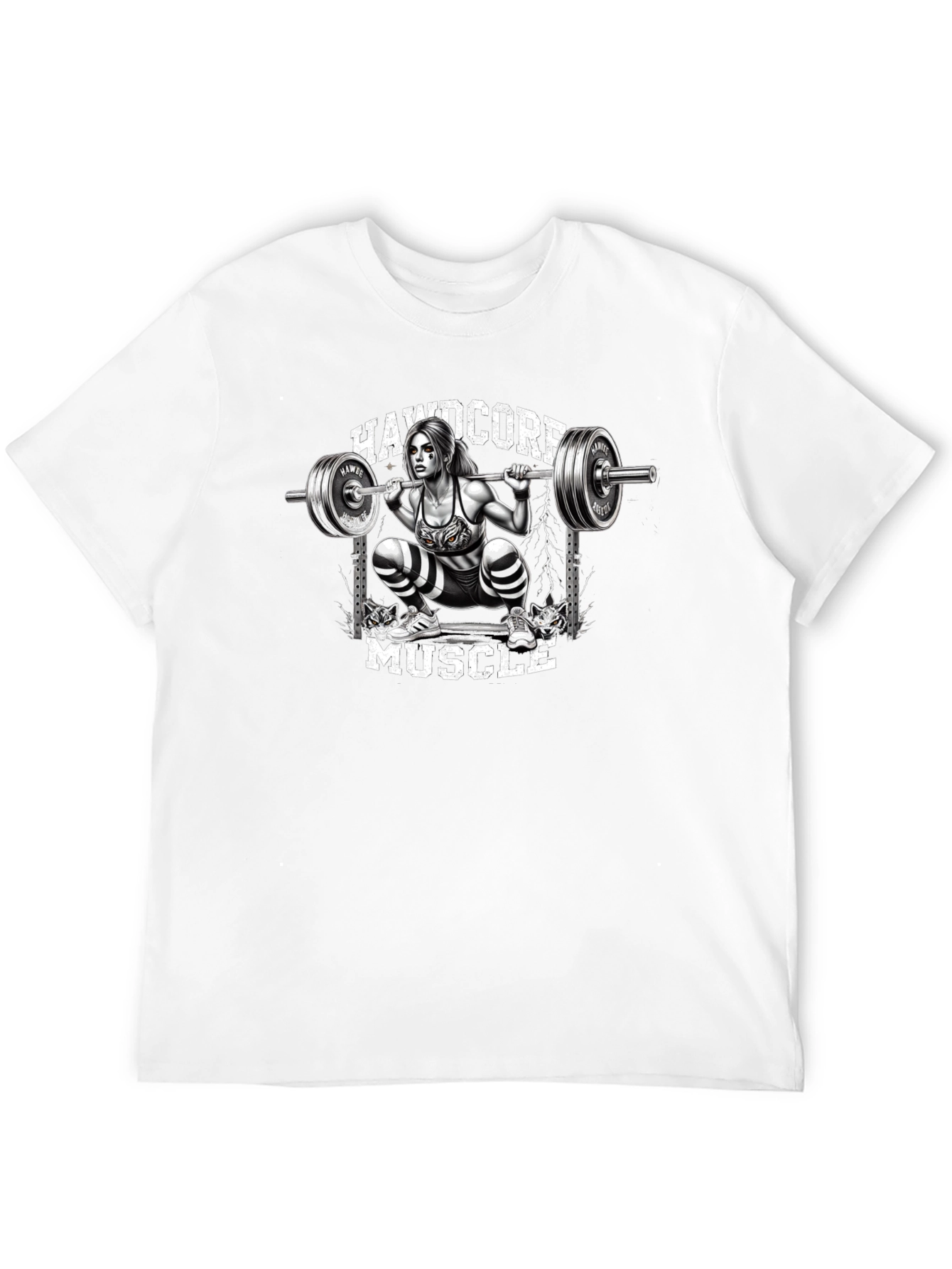 Hardcore Muscle Squat Graphic Tee - 12