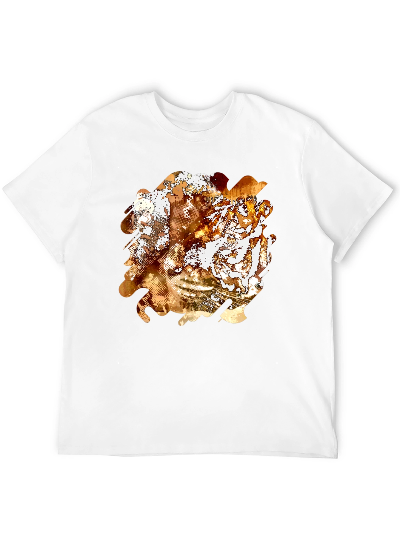 Black Abstract Graphic Print Black T-Shirt view 12