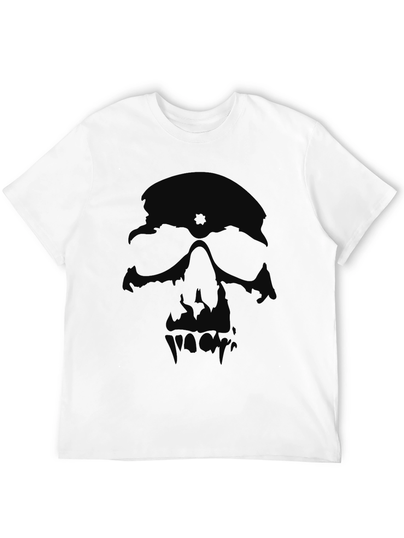 Black Skull Graphic Black T-Shirt view 12