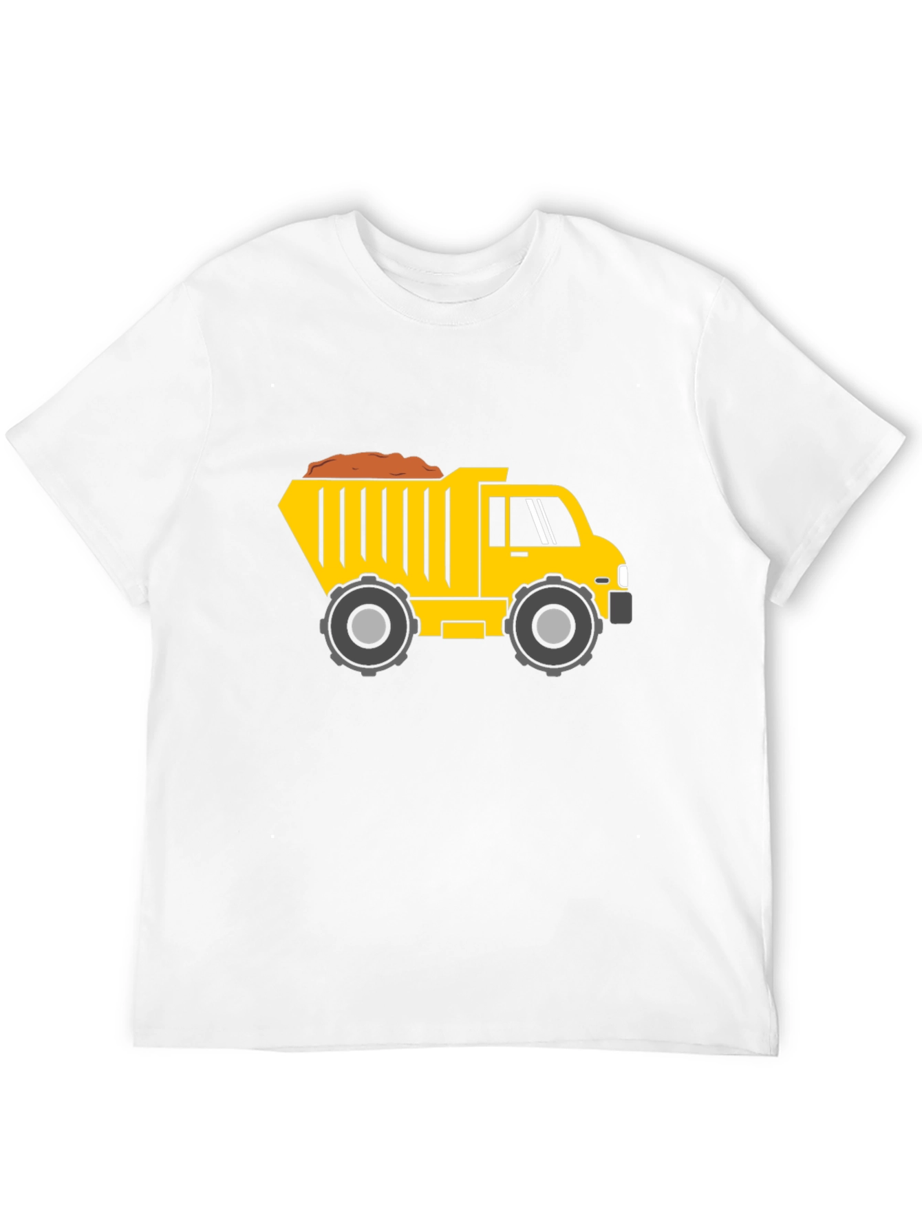 Black Dump Truck Graphic Tee - Black Cotton Blend view 12