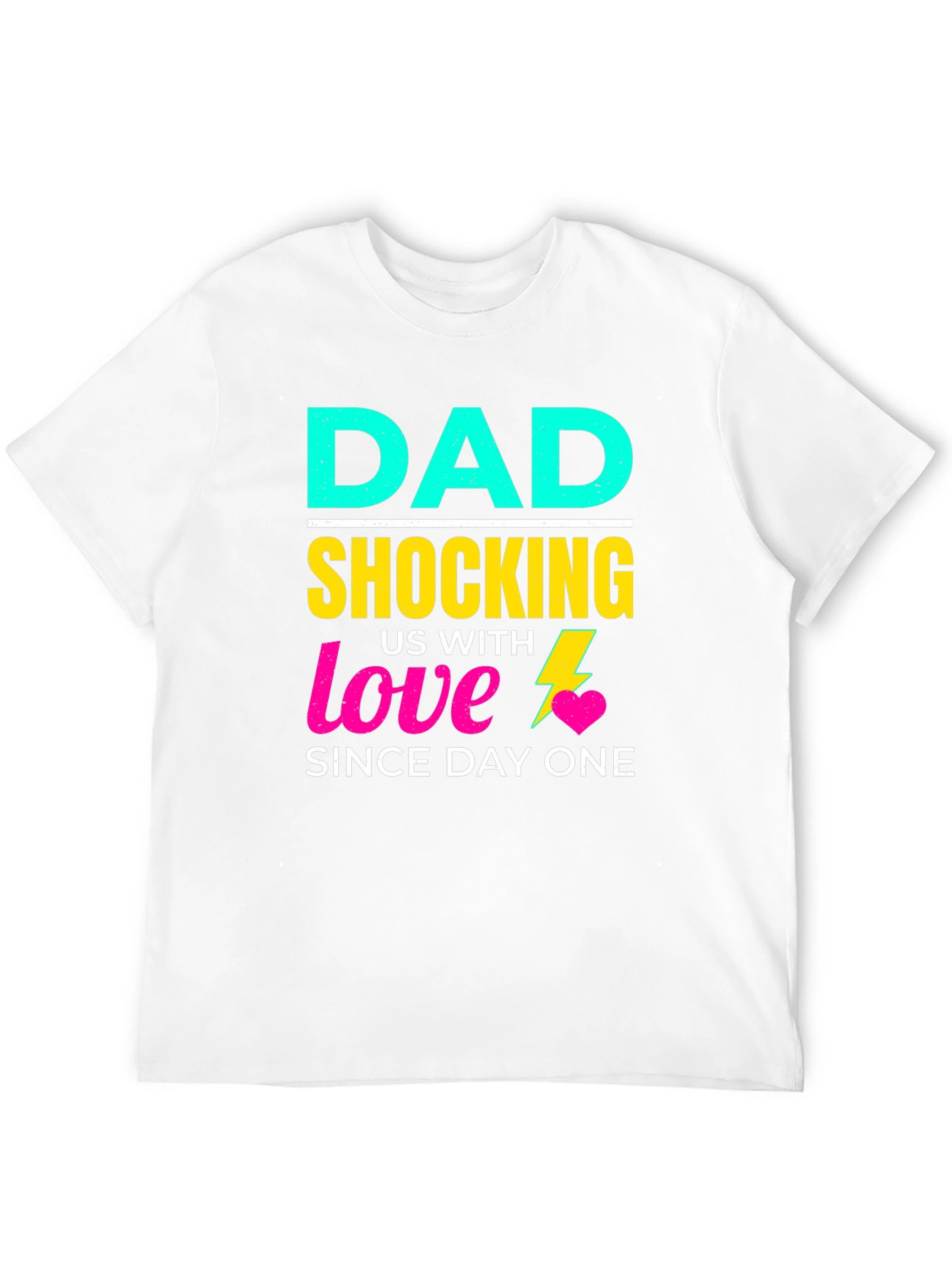 Black Funny Dad Shocking Love T-Shirt view 12