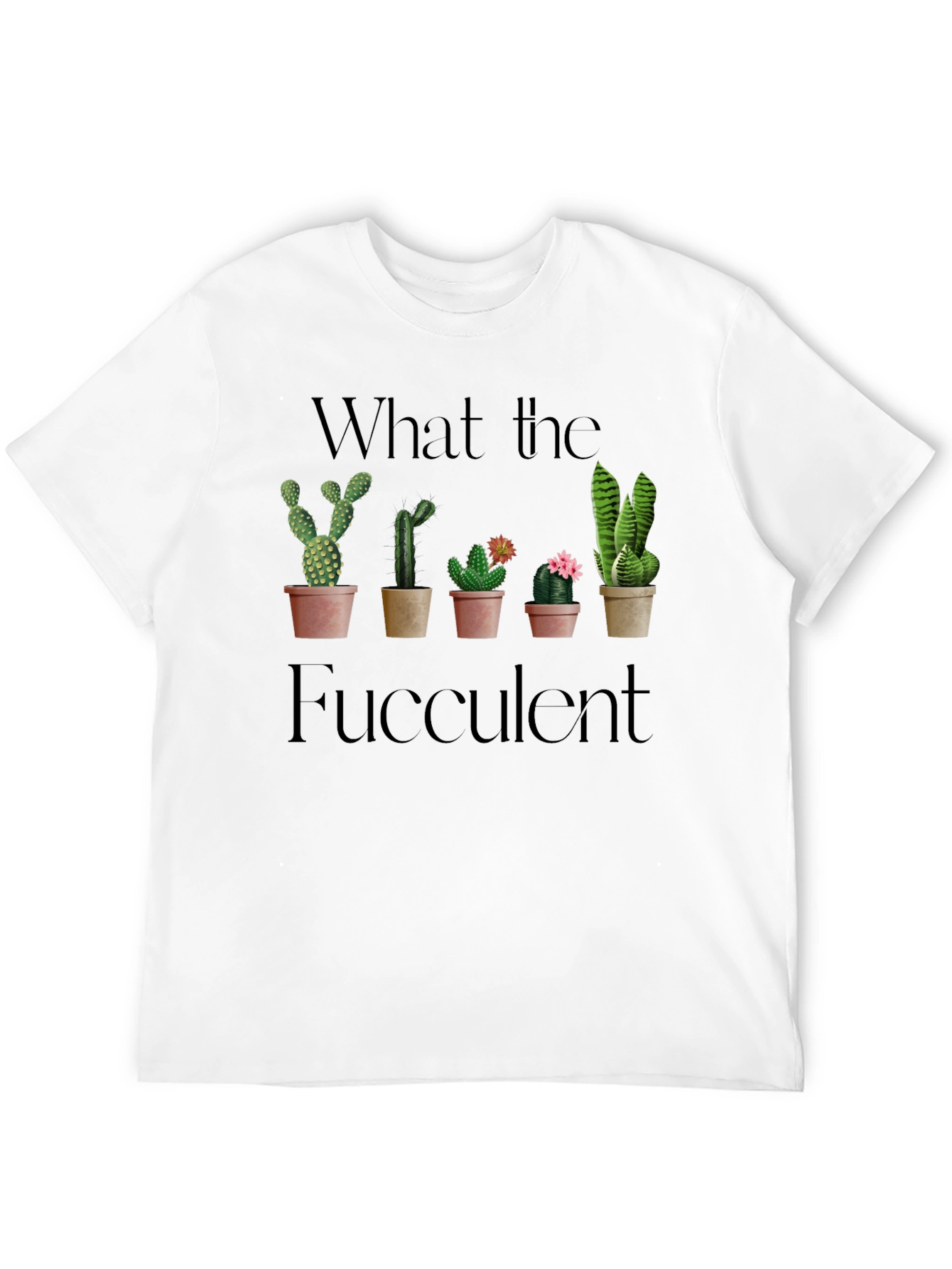 Black What the Fucculent Black Graphic Tee view 12
