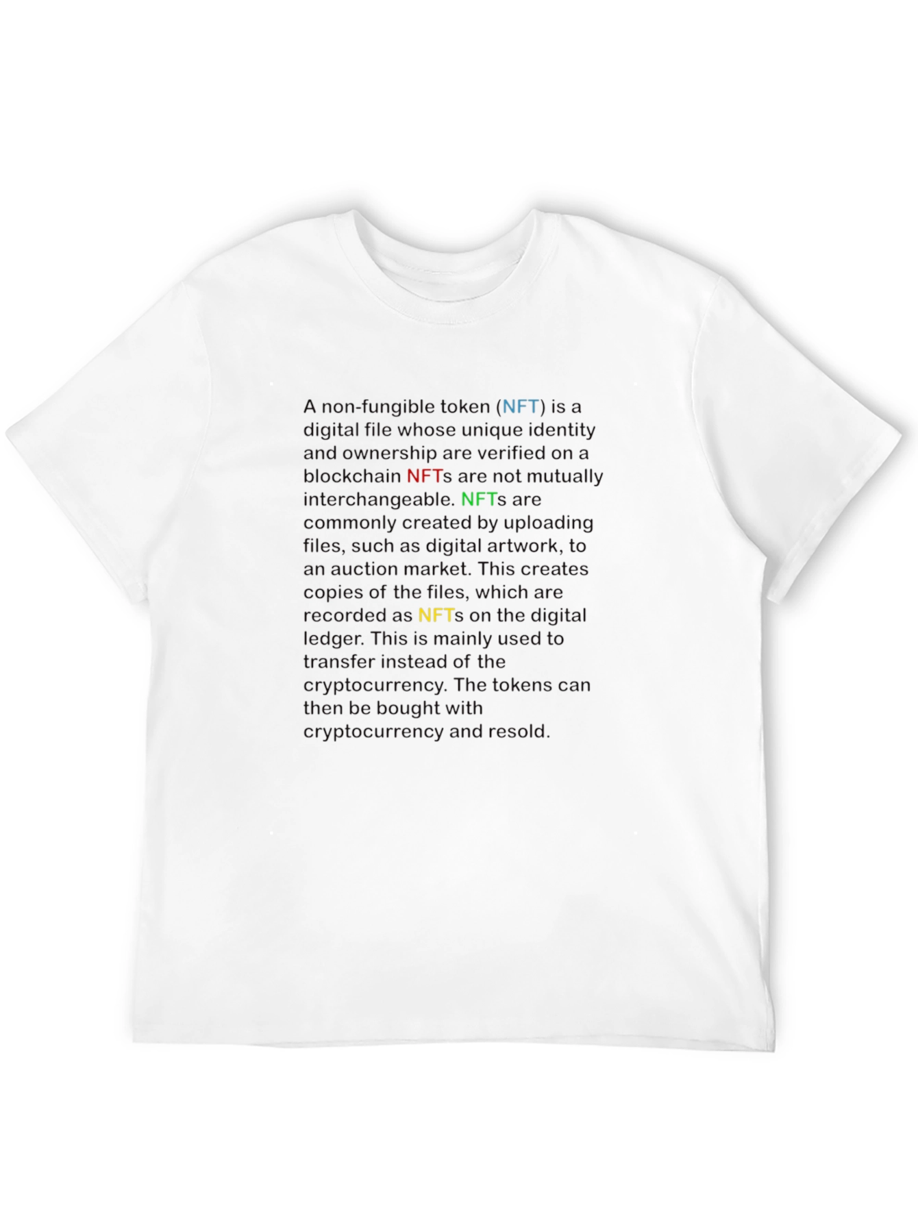 NFT Definition Graphic T-Shirt - Black - 12