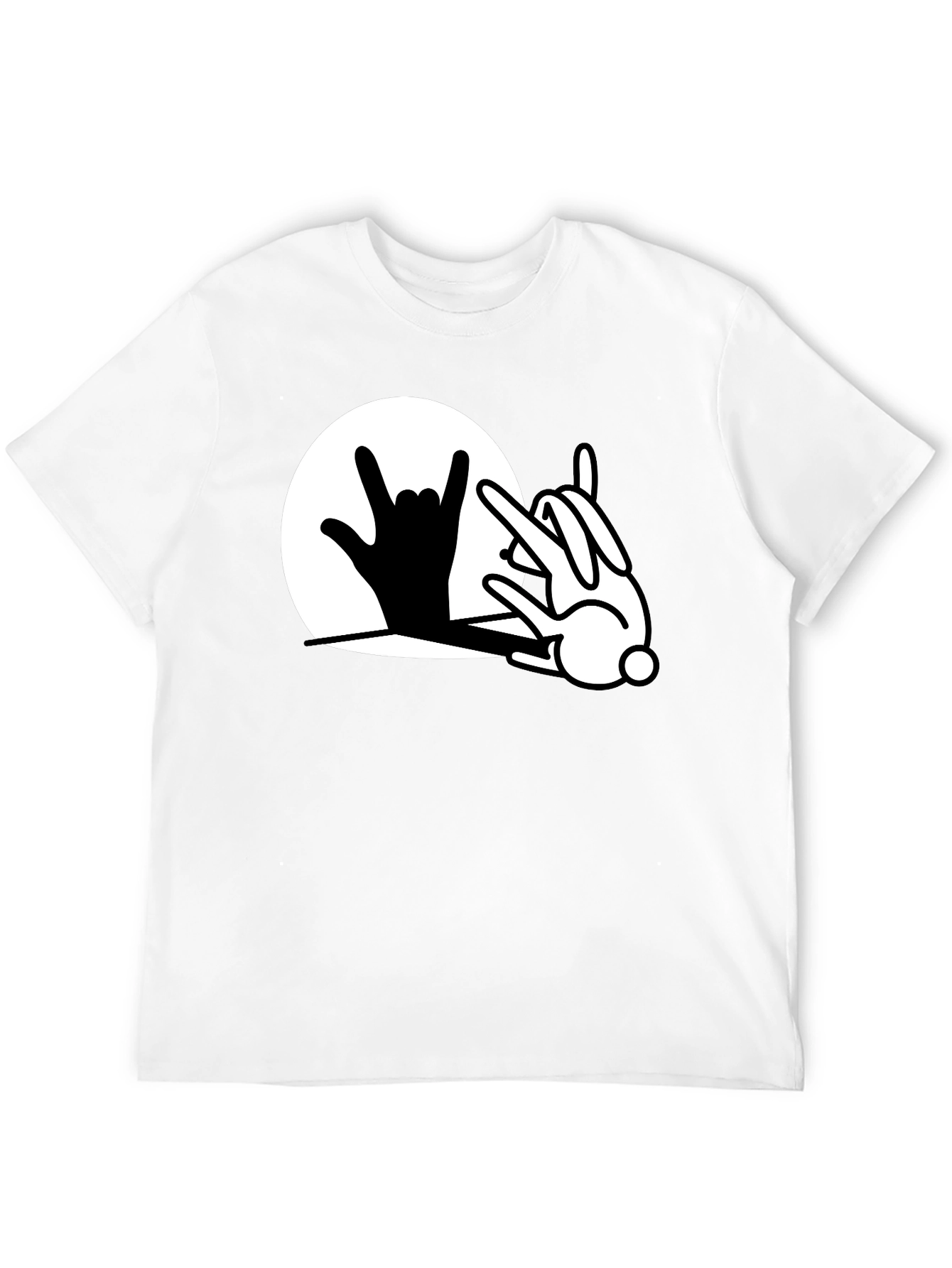 Black Rock On Bunny T-Shirt - Black Cotton Blend view 12