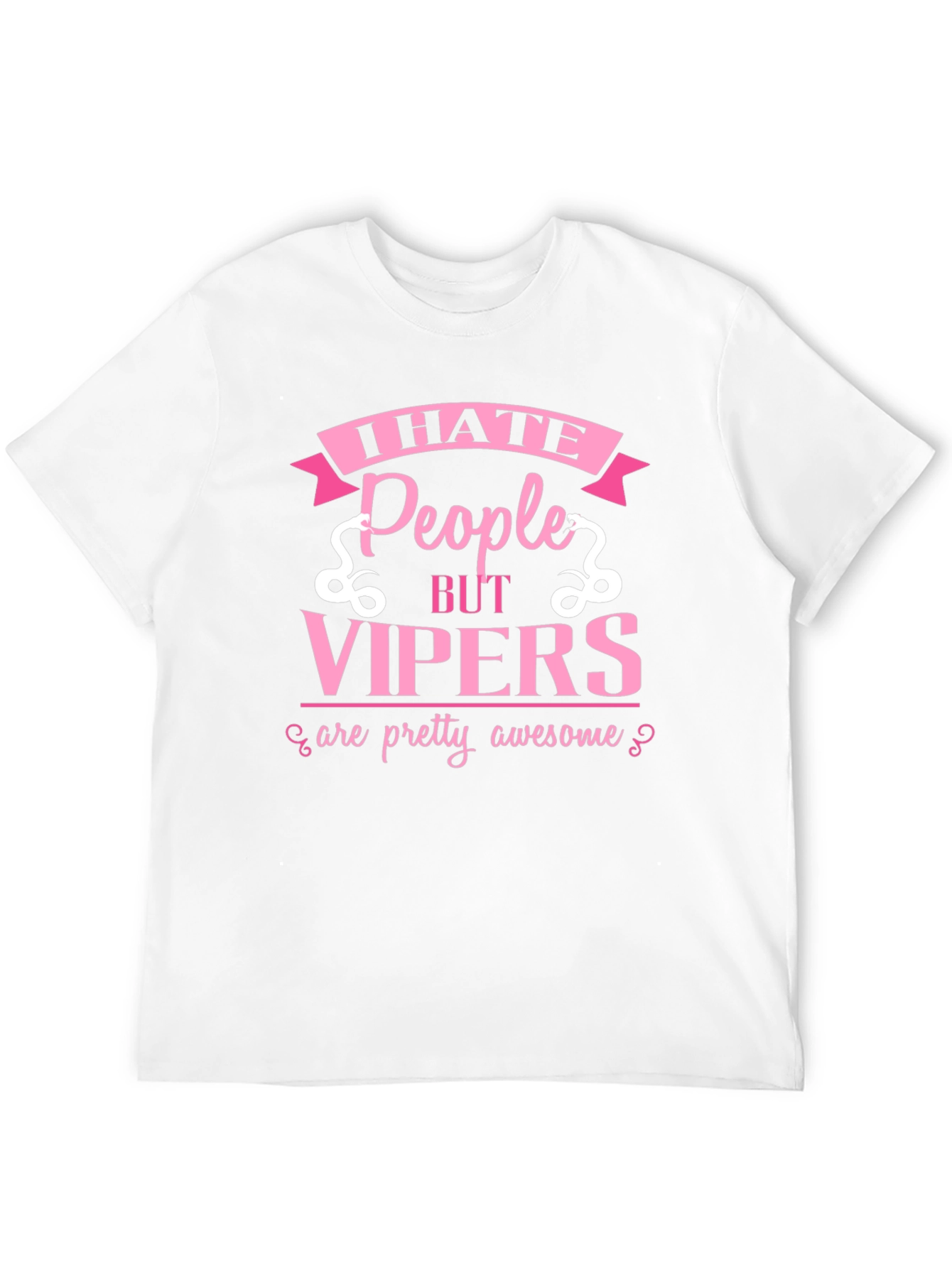 Black I Hate People But Vipers T-Shirt view 12