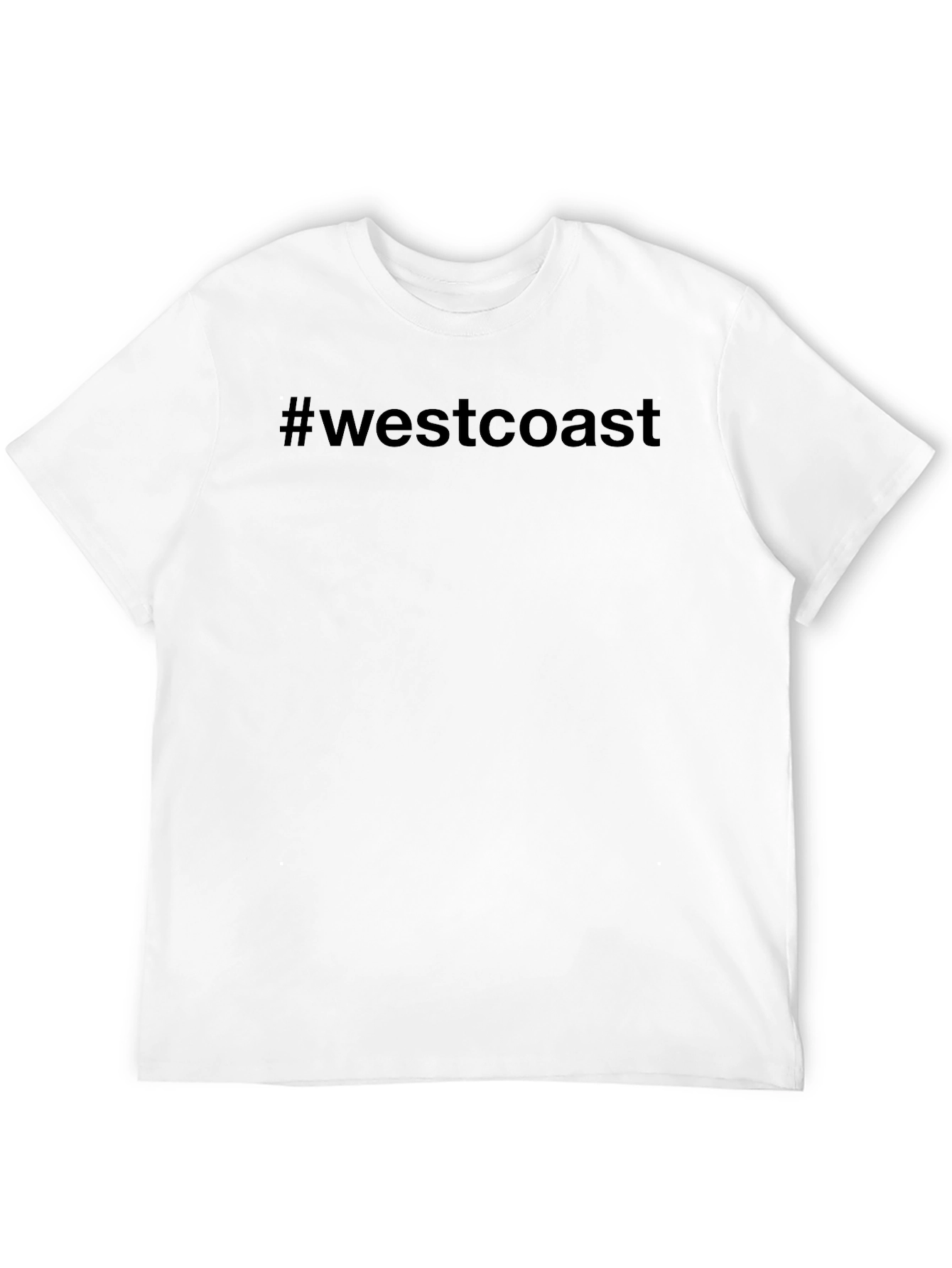 Black West Coast T-Shirt - Stylish Crew Neck Tee view 12