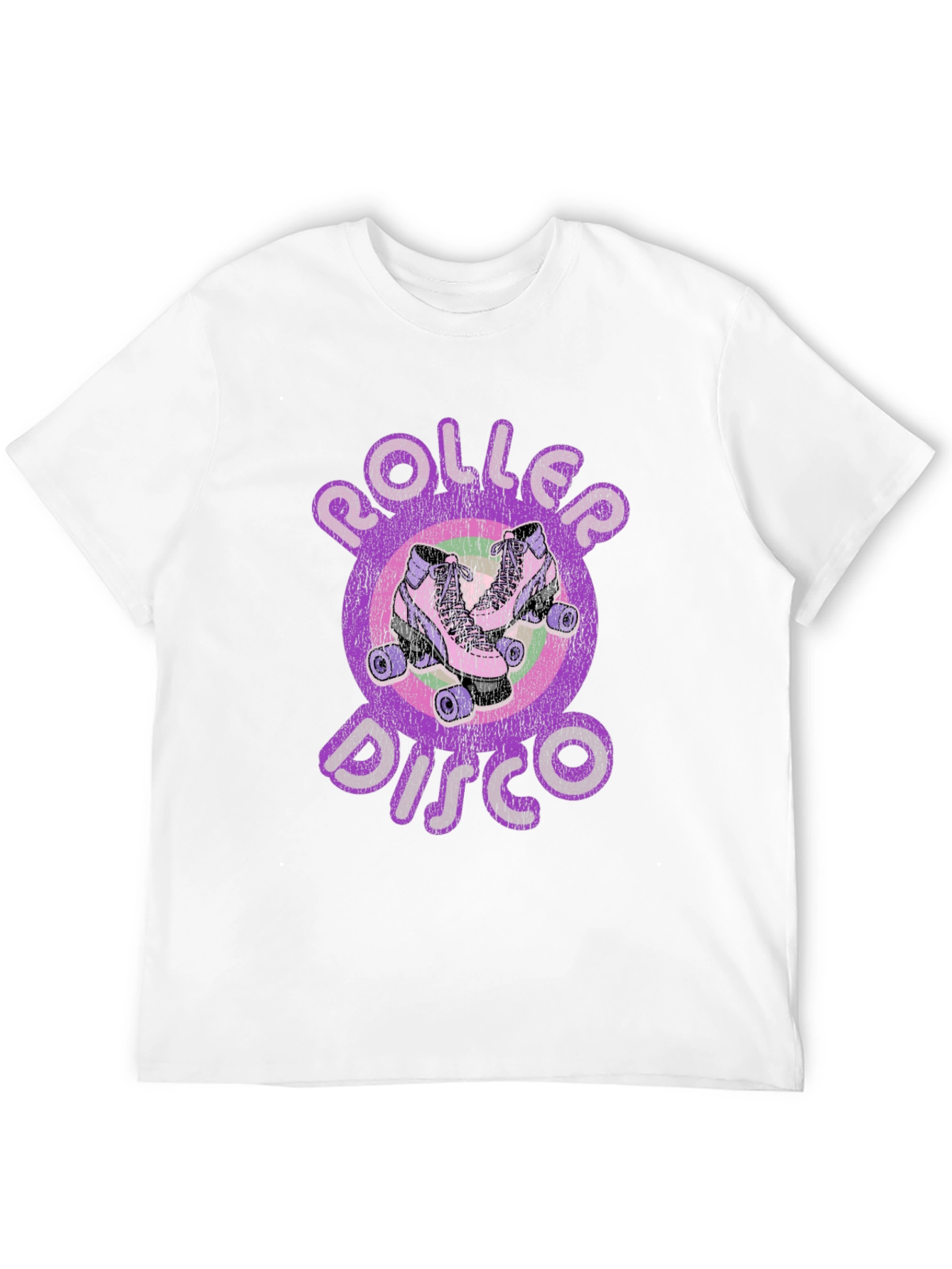 Black Retro Roller Disco T-Shirt - Vintage Skate Style view 12