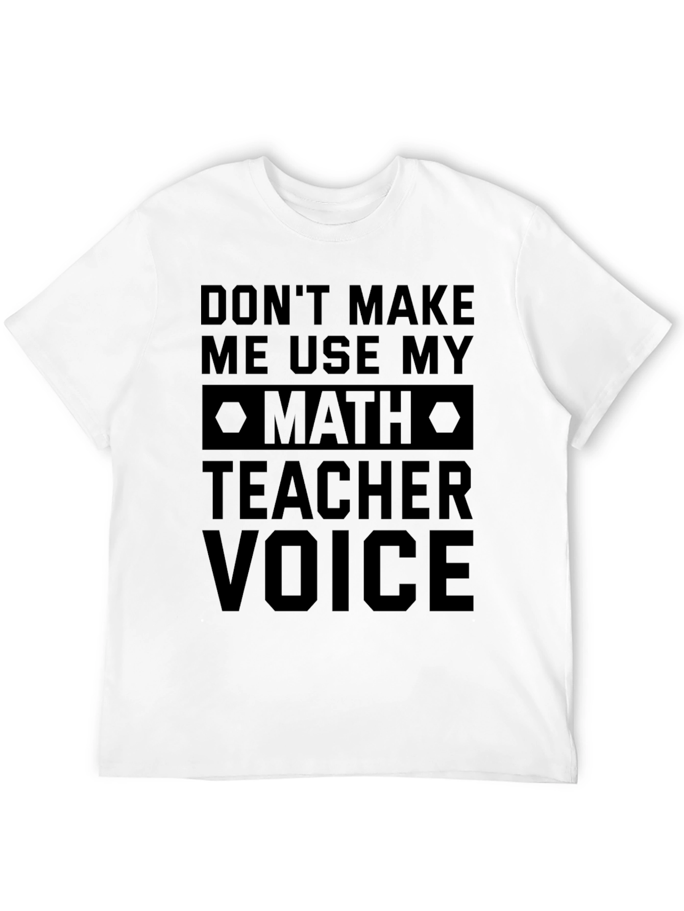 Black Math Teacher Voice T-Shirt view 12