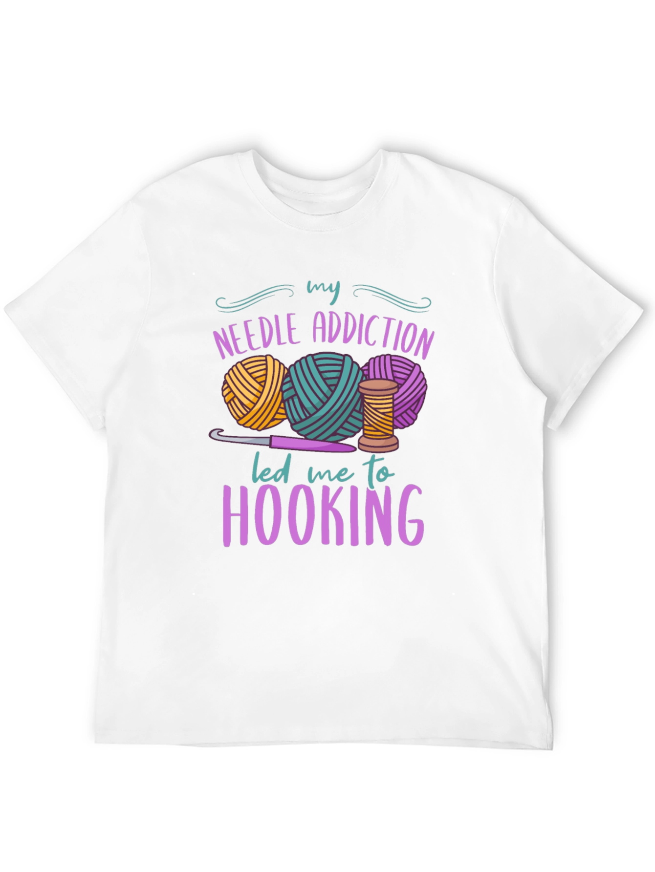 Needle Addiction Hooking T-Shirt - Crafty Apparel - 12