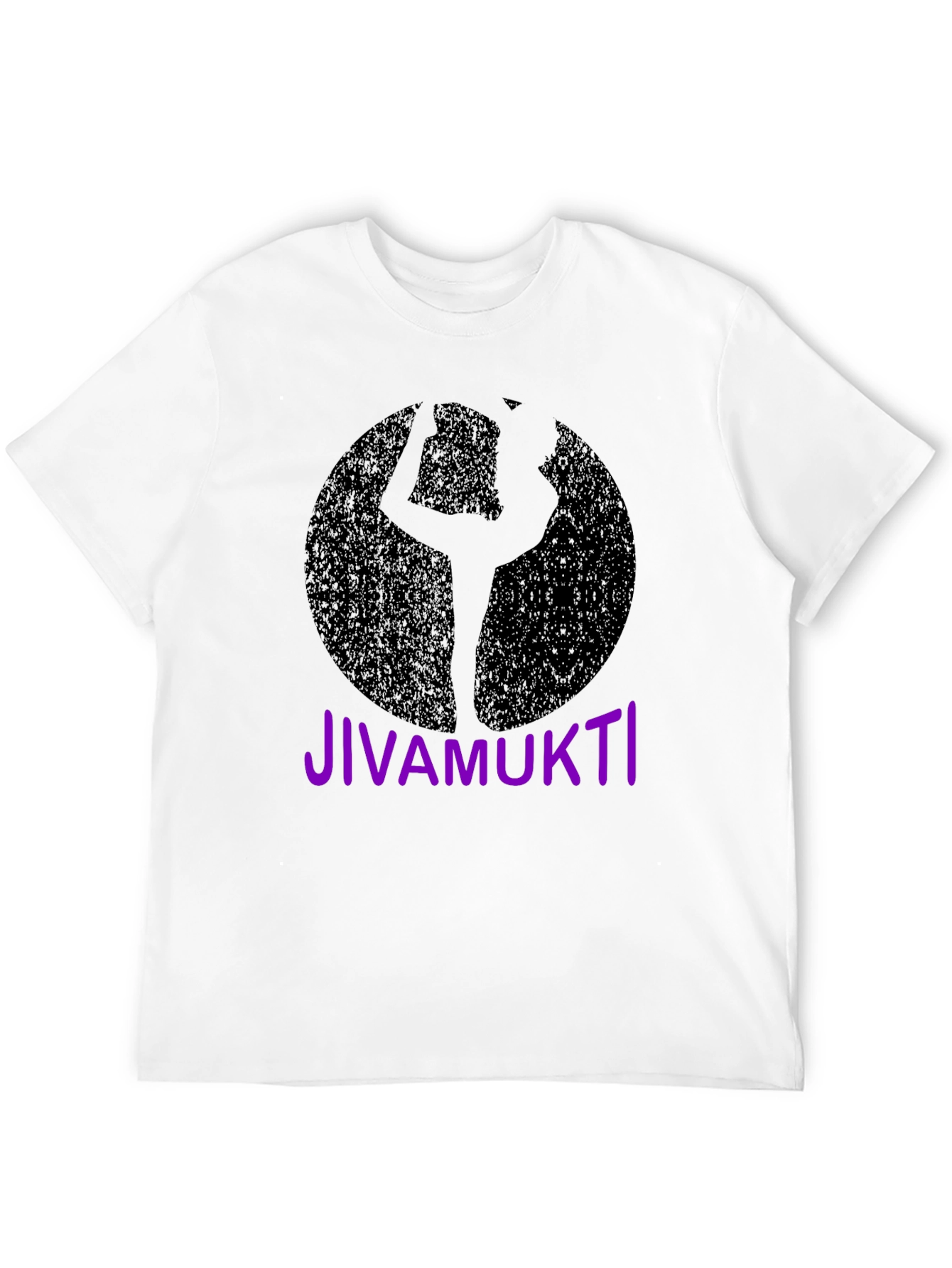 Black Jivamukti Yoga Pose Black T-Shirt view 12