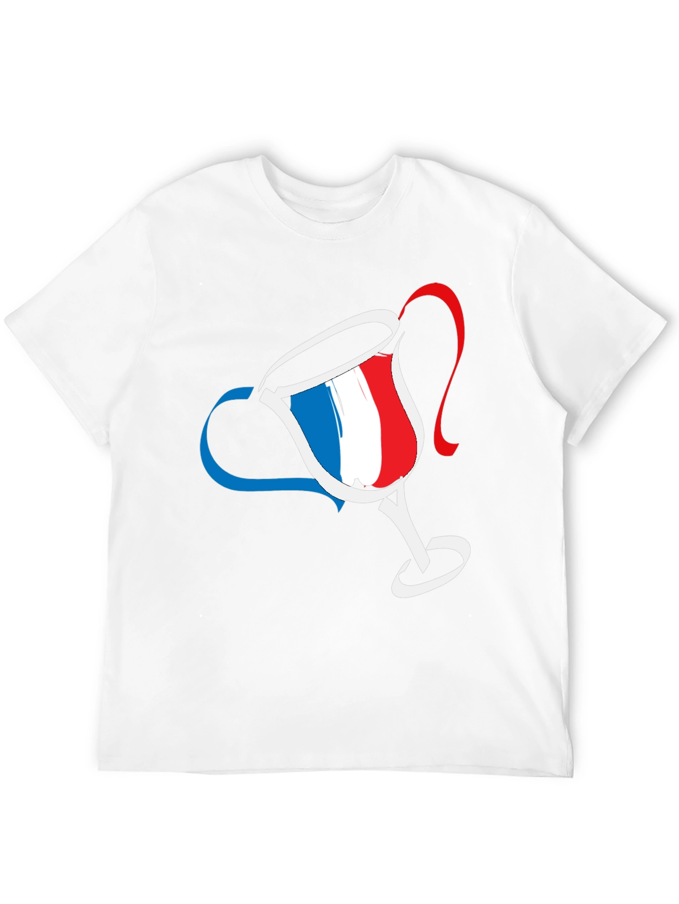 Black French Flag Cup T-Shirt view 12