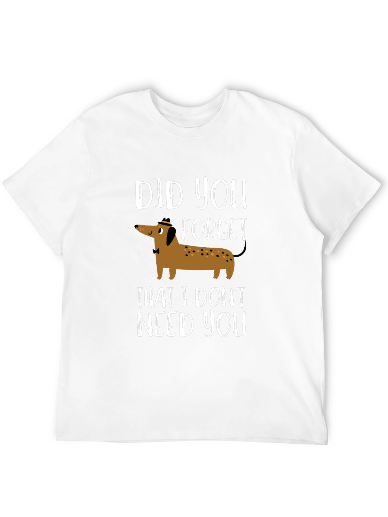 Black Funny Dachshund T-Shirt - Did You Forget? view 12