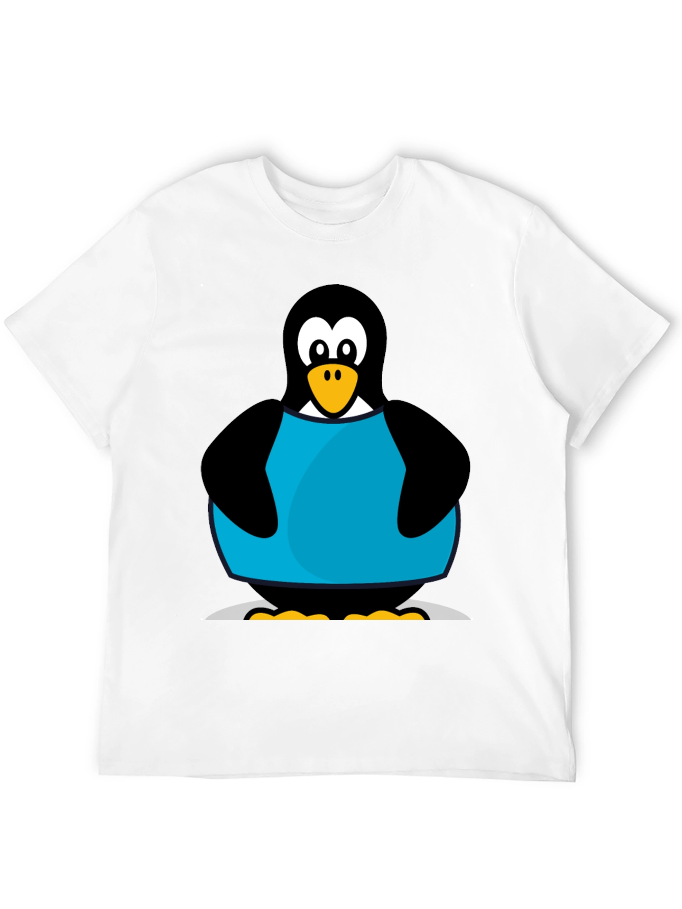 Black Penguin Graphic T-Shirt - Black Cotton Tee view 12