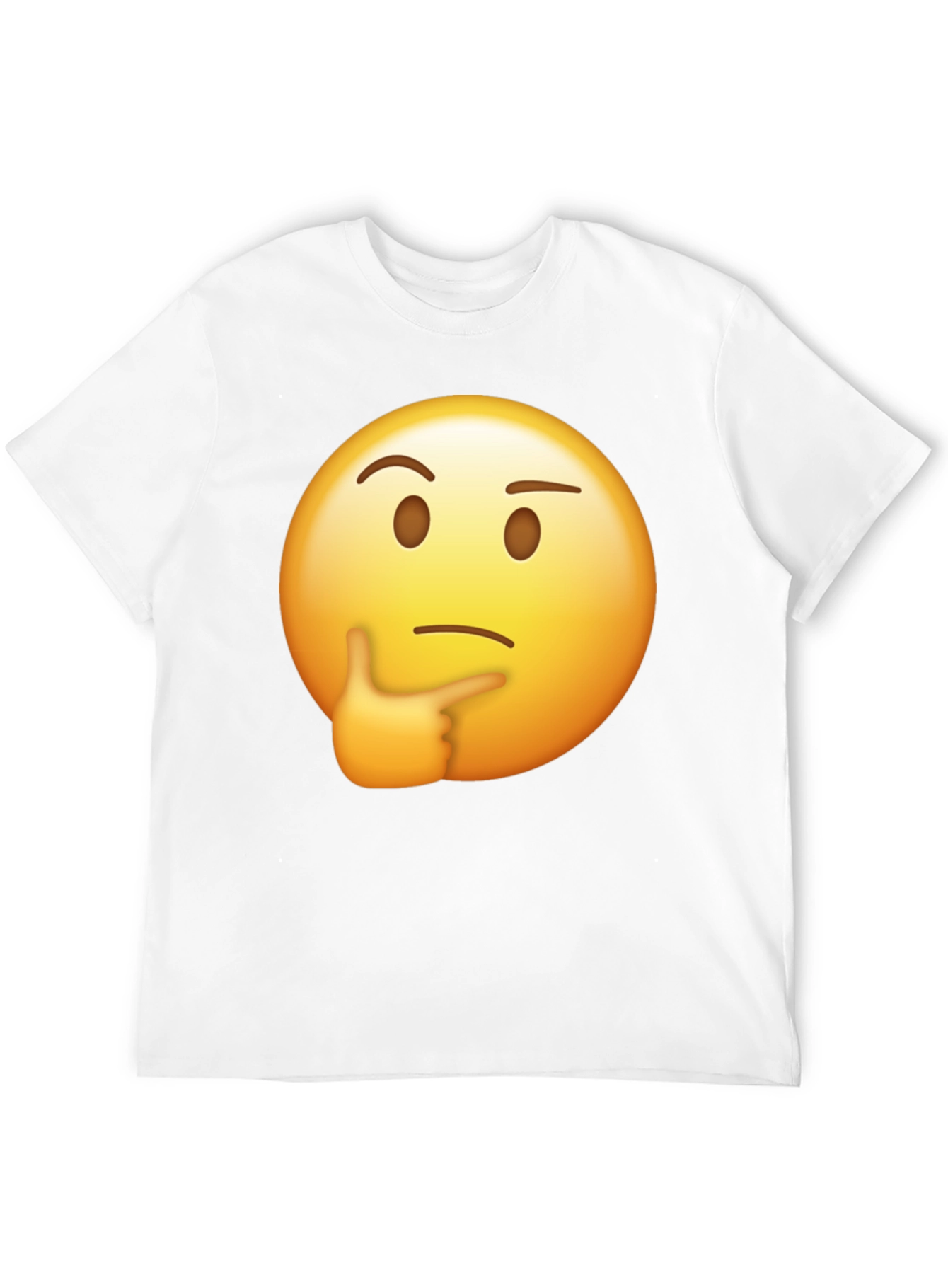 Black Thinking Emoji Graphic T-Shirt view 12