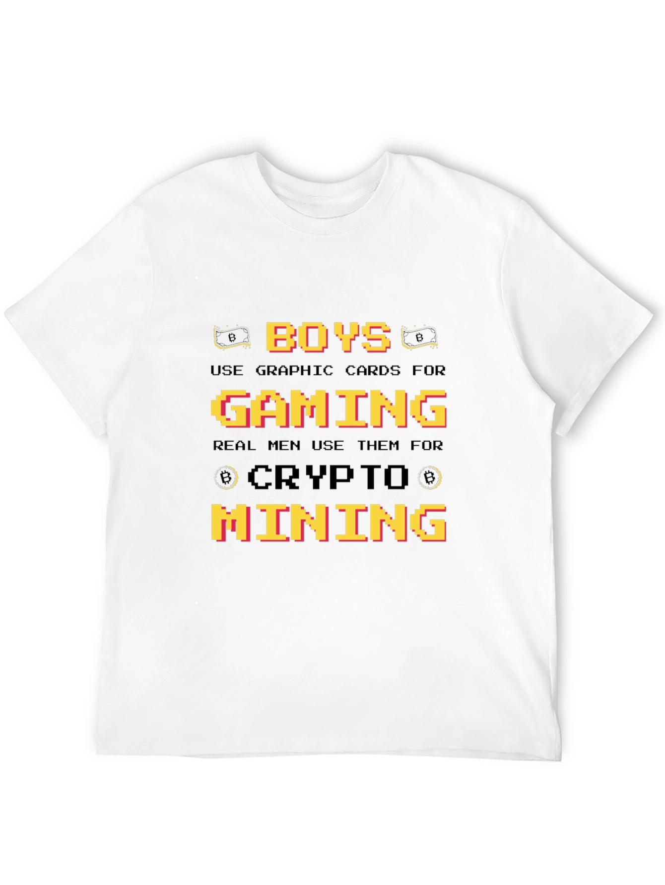 Black Crypto Mining Graphic T-Shirt - Gamer Gift view 12