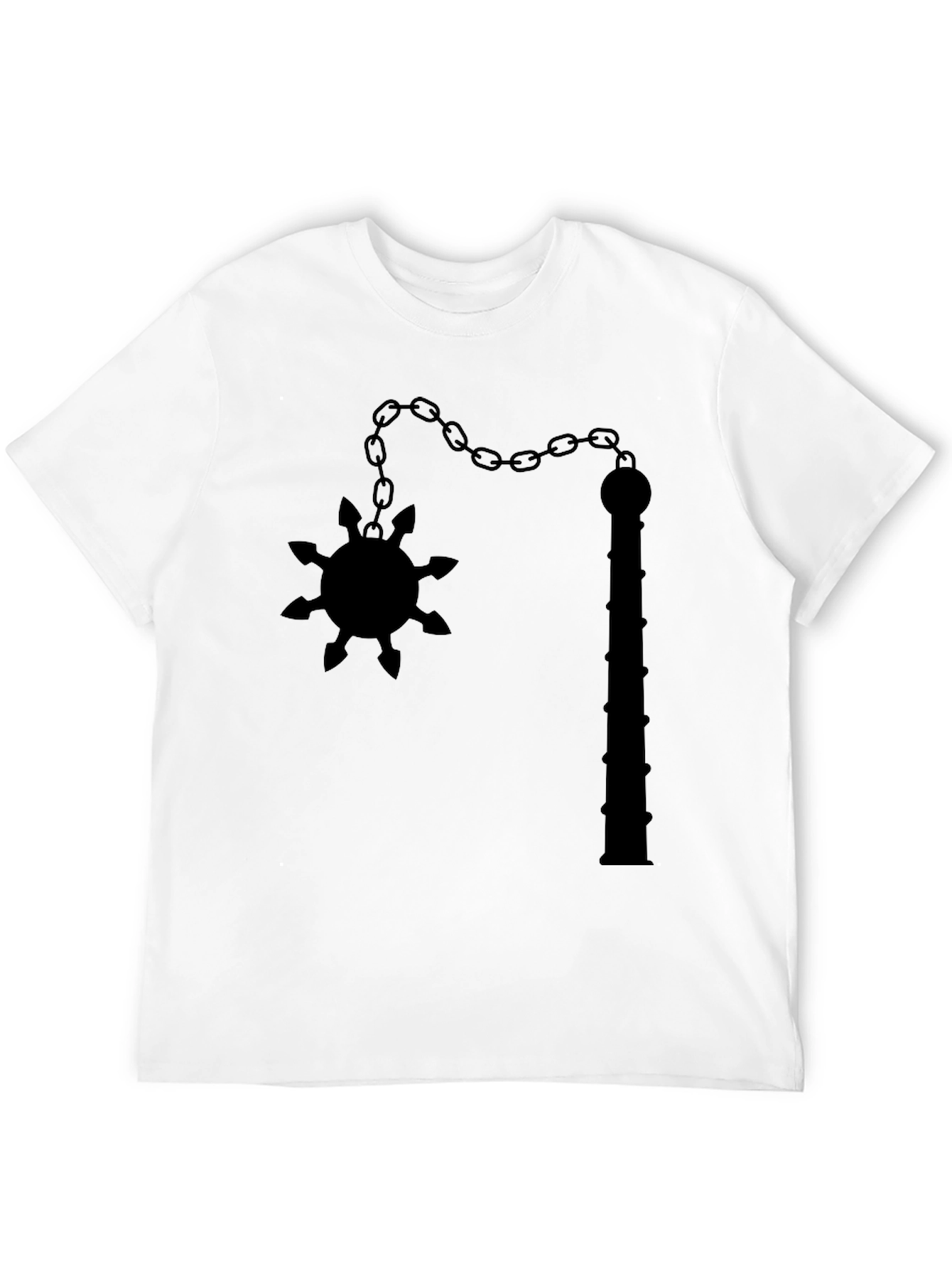 Black Flail Graphic Tee - Unique Edgy Design - 12