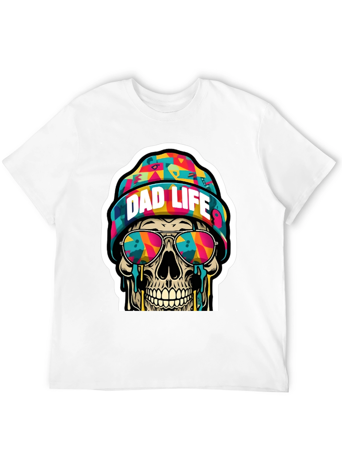 Dad Life Skull Graphic Tee - Cool Father's Day Shirt - 12