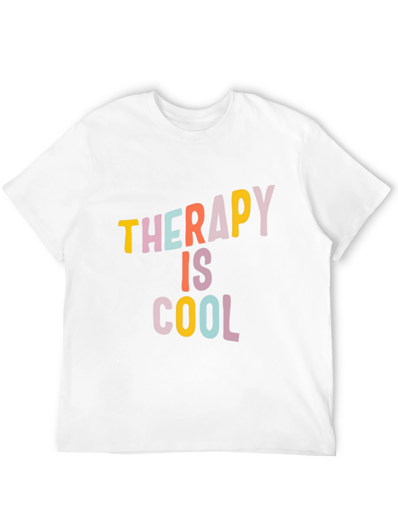 Black Therapy is Cool Graphic Tee - Trendy Unisex T-Shirt view 12