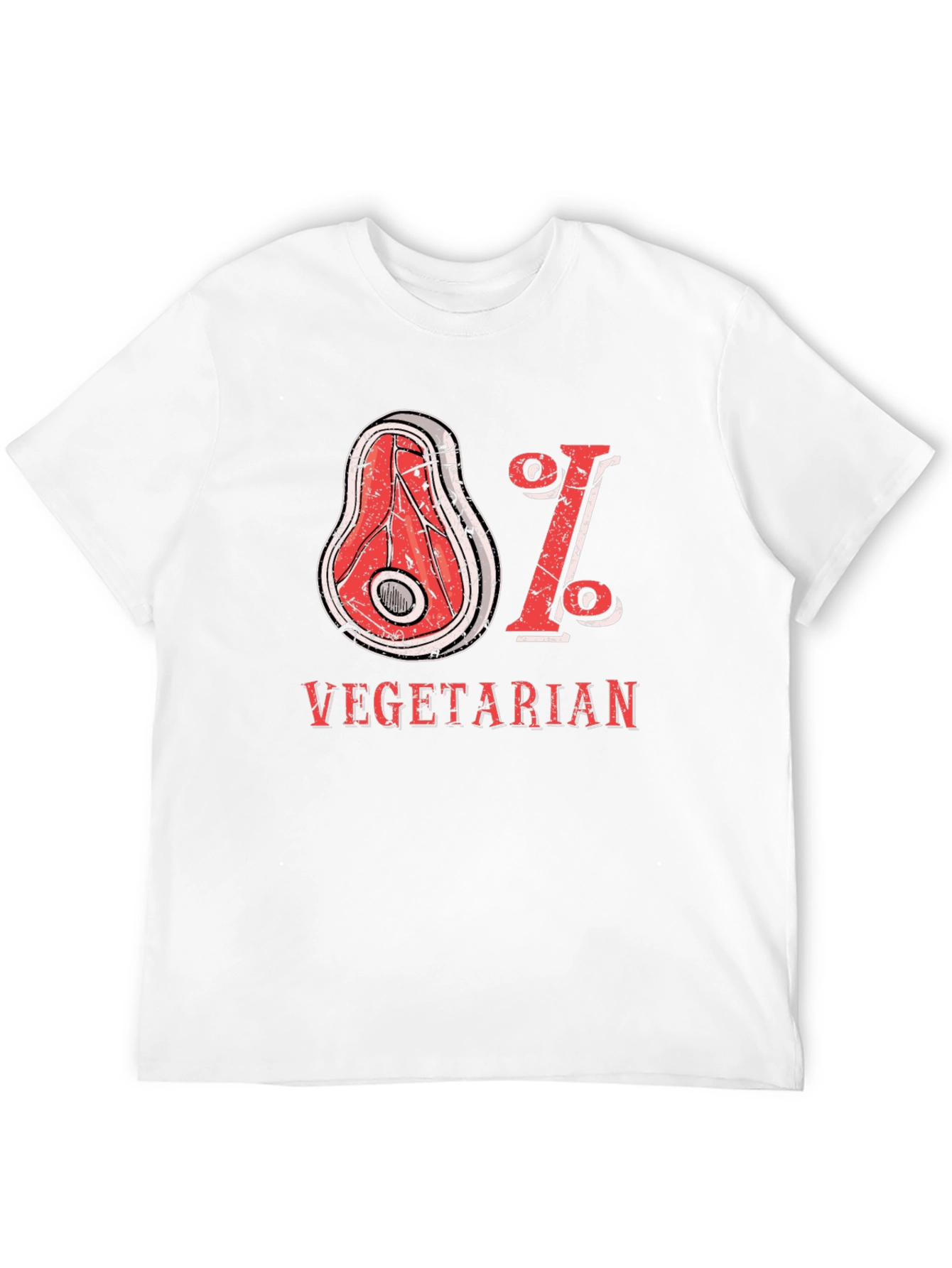 Black 81% Vegetarian Graphic Tee - Humor T-Shirt view 12