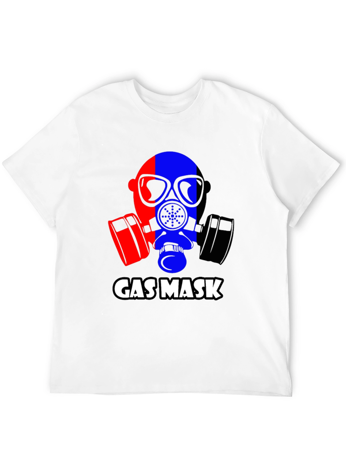 Black Gas Mask Graphic Tee - Bold Statement T-Shirt view 12