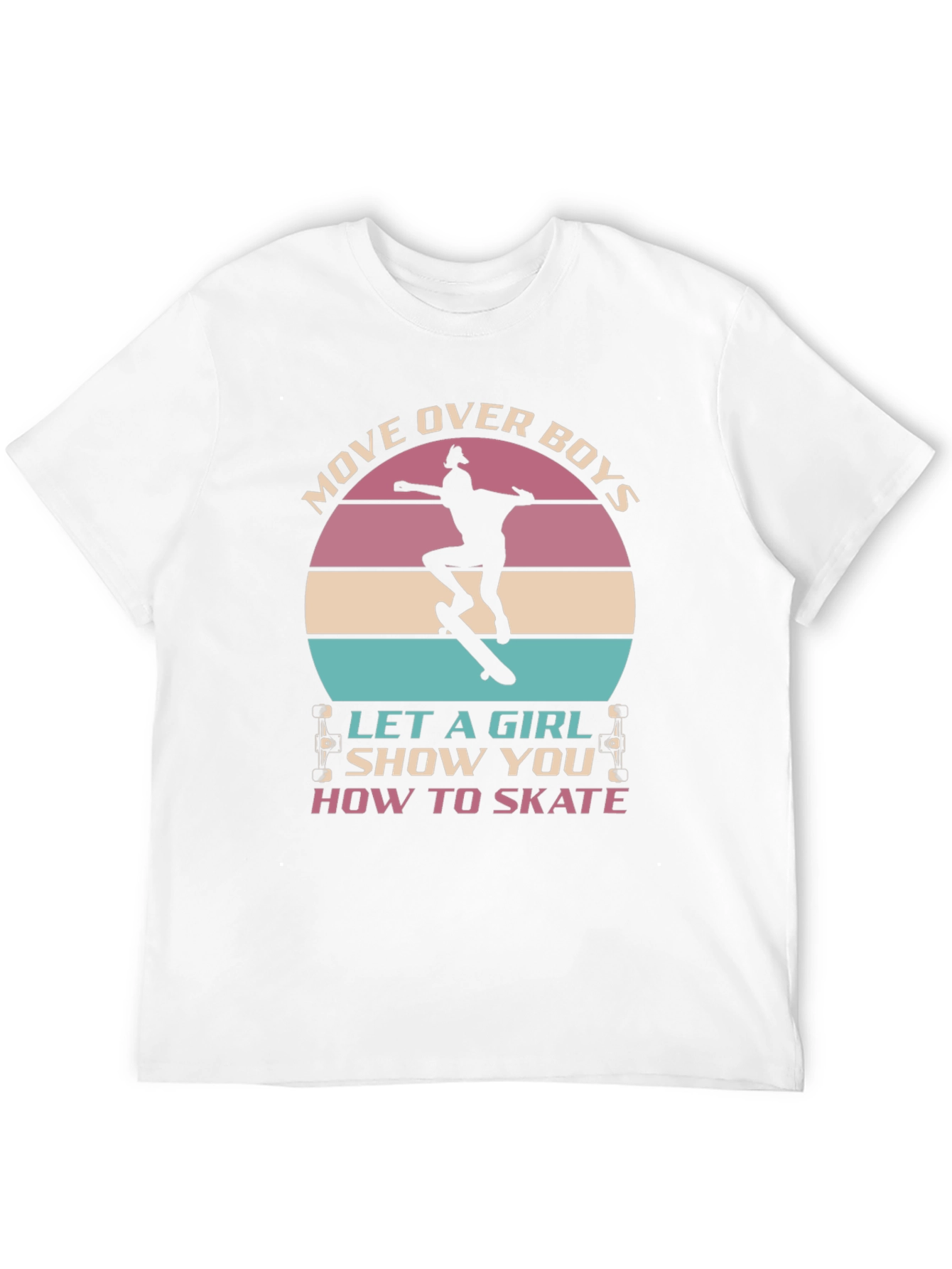 Girl Skater T-Shirt - Move Over Boys! - 12