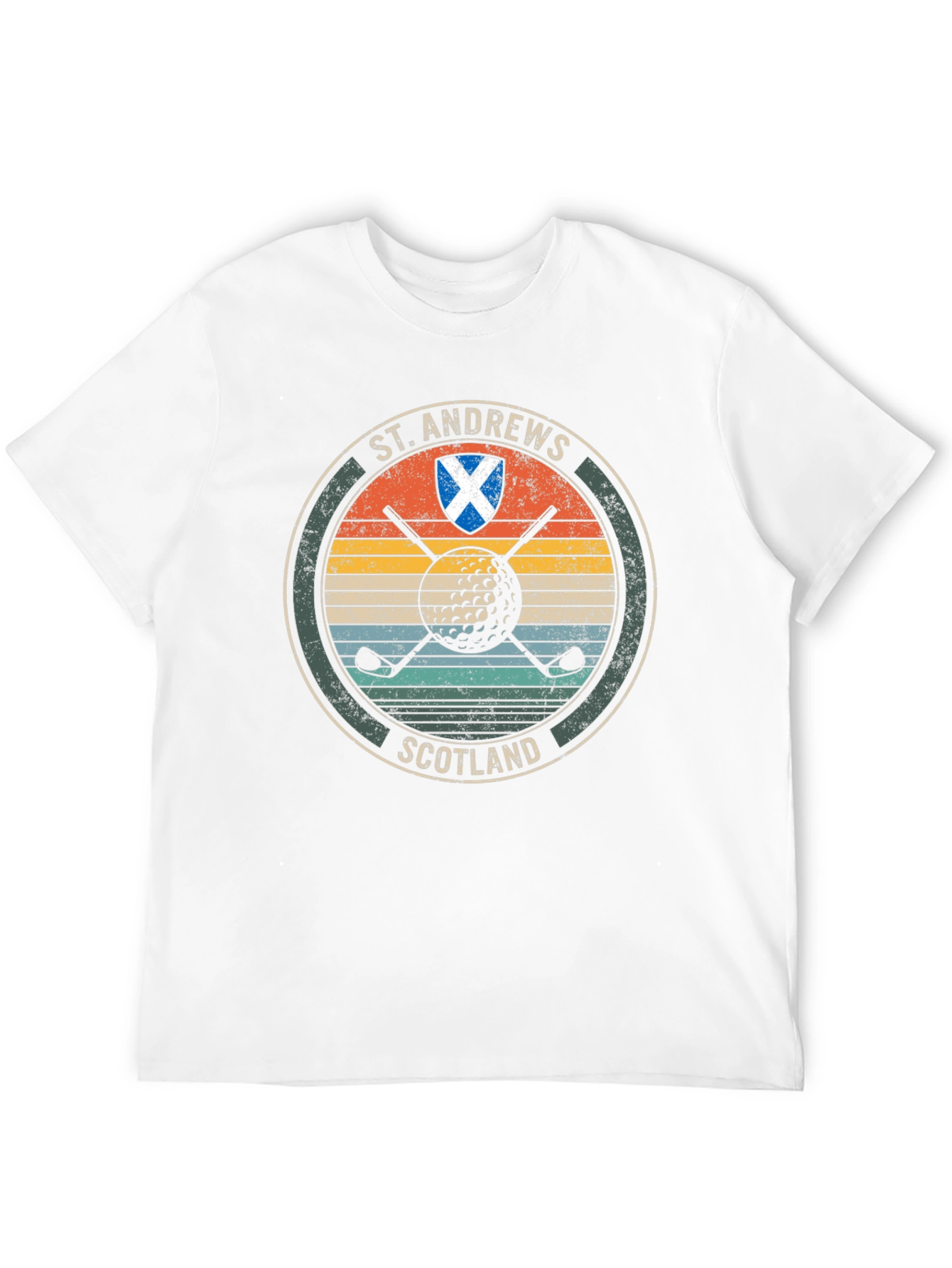 Black St. Andrews Scotland Golf T-Shirt view 12