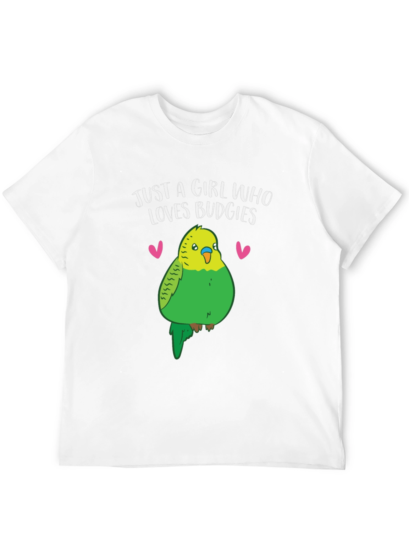 Black Just a Girl Who Loves Budgies T-Shirt - Bird Lover Tee view 12