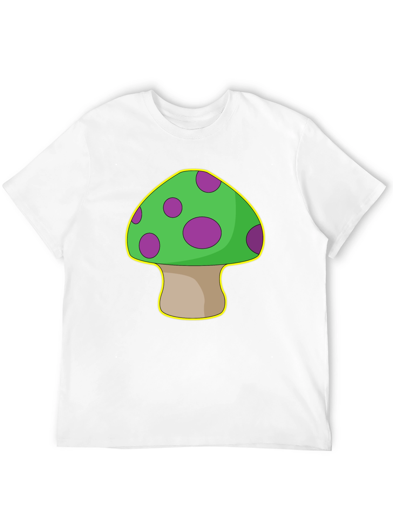 Black Mushroom Graphic T-Shirt - Quirky & Fun Design view 12