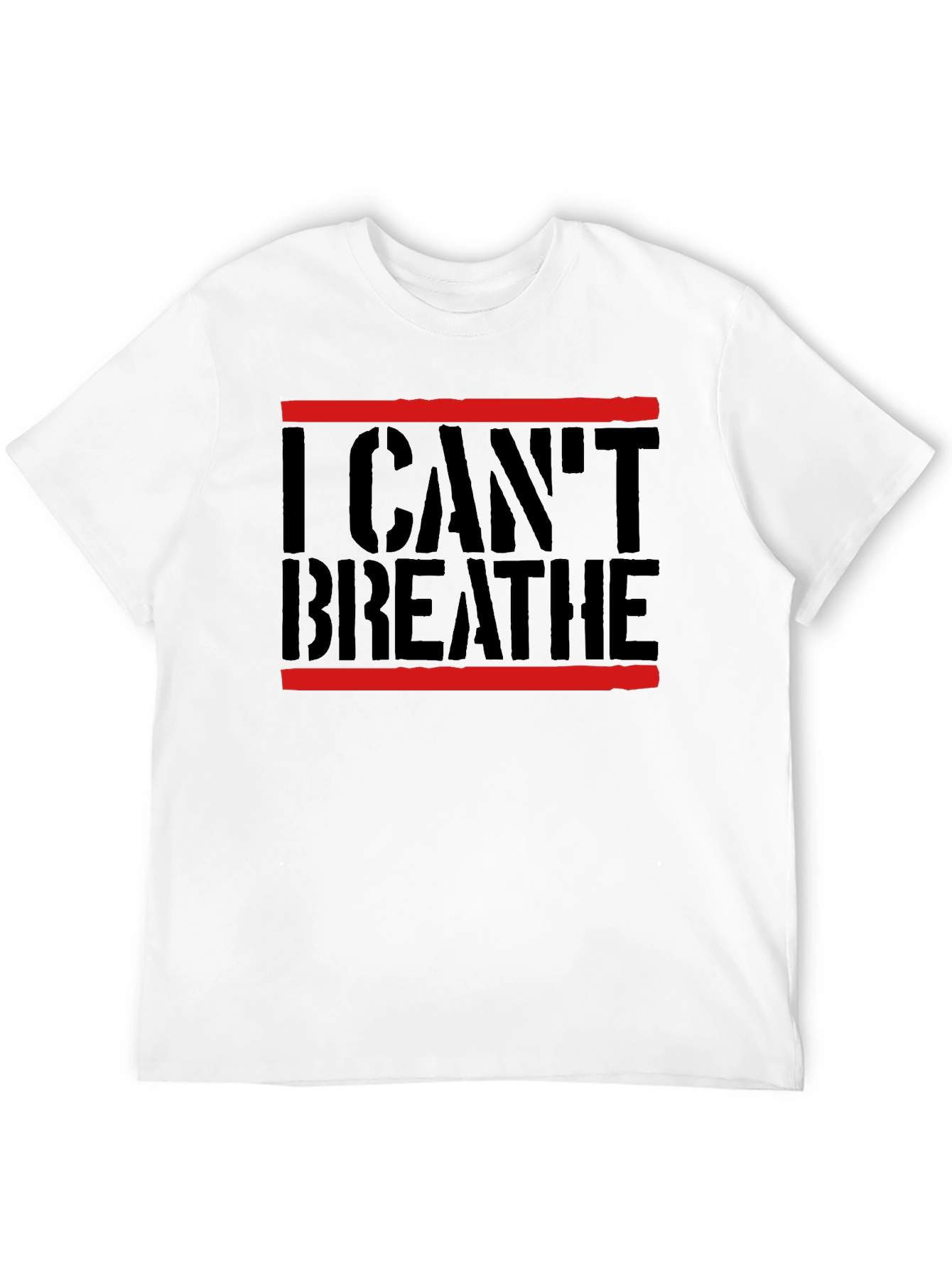 Black I Can't Breathe Graphic Tee - Black Activist Shirt view 12