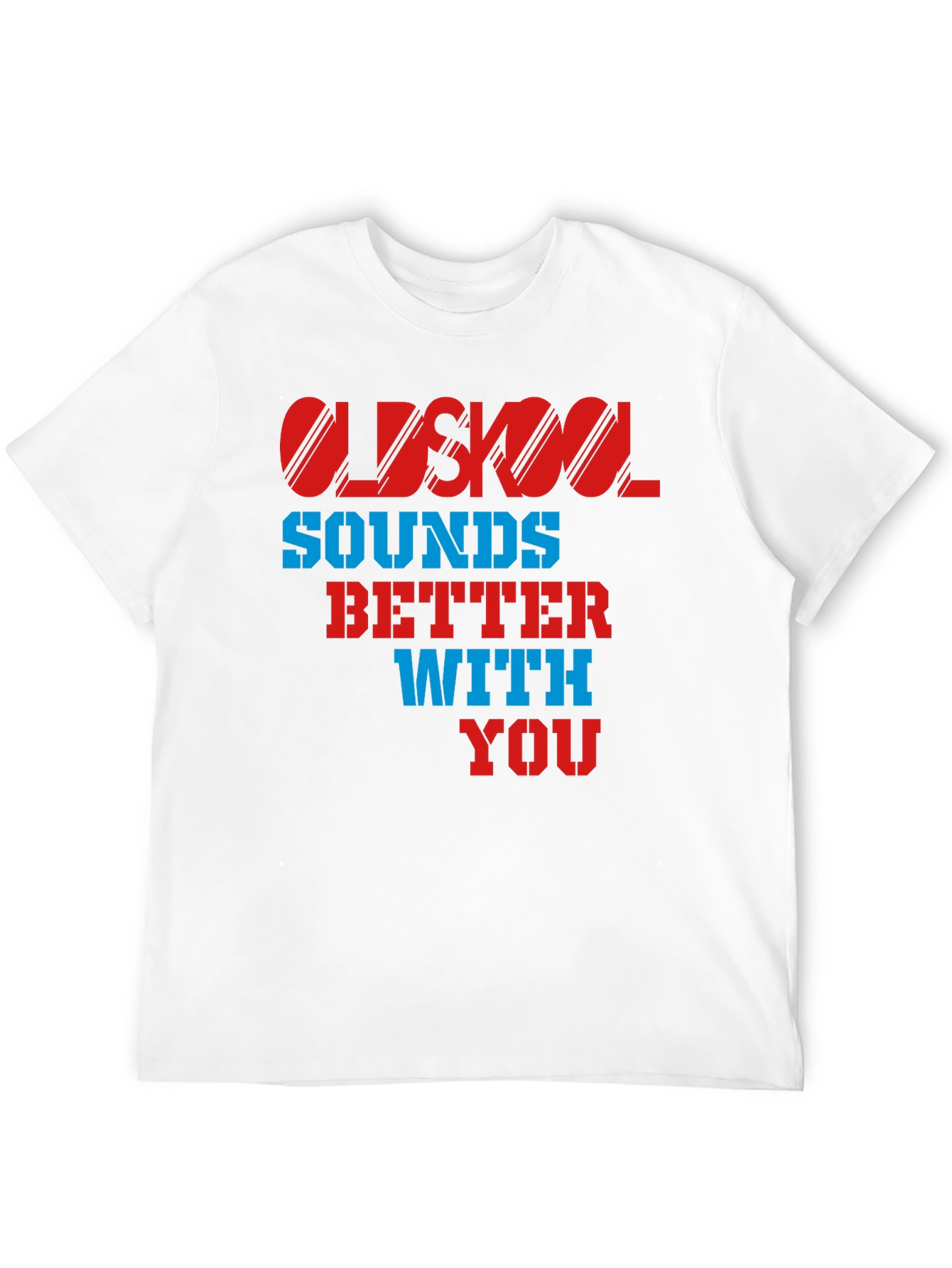 Black Oldskool Sounds Better With You T-Shirt view 12